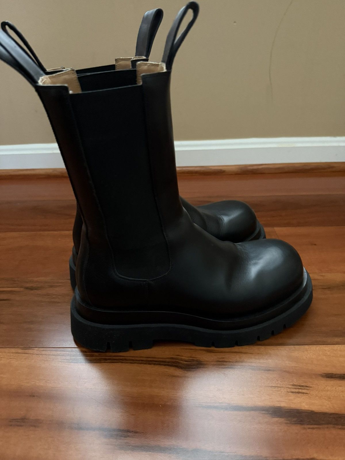 Bottega Veneta Lug Boots Black Size US 7 / EU 40 - 3 Thumbnail