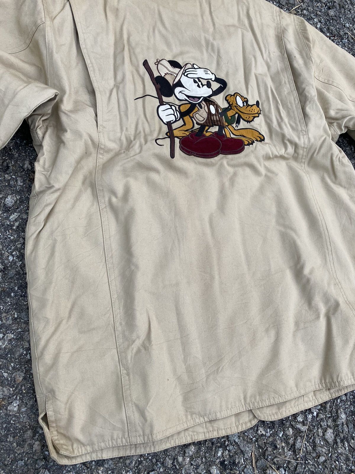 Disney × Mickey Mouse Vintage 90s Embroidered Disney Mickey Chore Jacket Size US S / EU 44-46 / 1 - 3 Thumbnail
