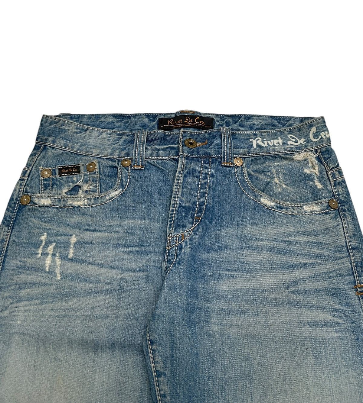 Vintage Rare Design Vintage Brand River De Cru Jeans 2000s Size US 34 / EU 50 - 3 Thumbnail