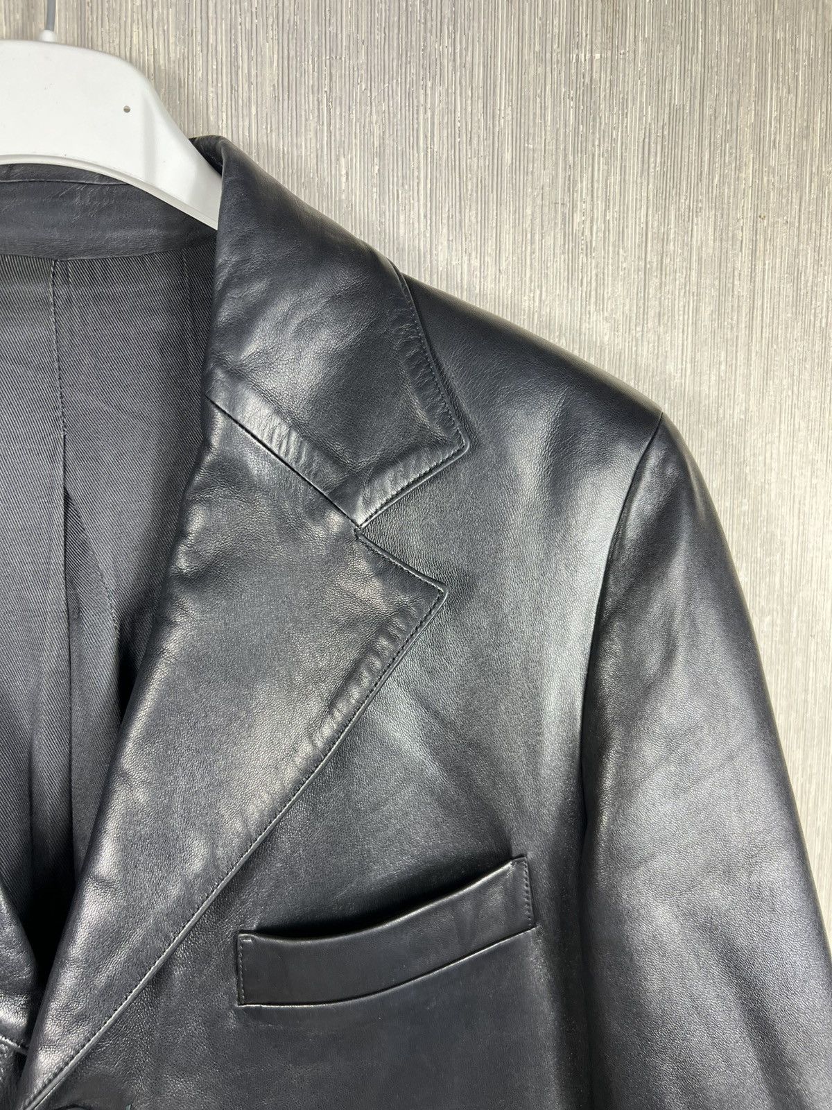 agnes b. Agnes b. genuine lamb leather avant garde blazer jacket Size US M / EU 48-50 / 2 - 7 Thumbnail