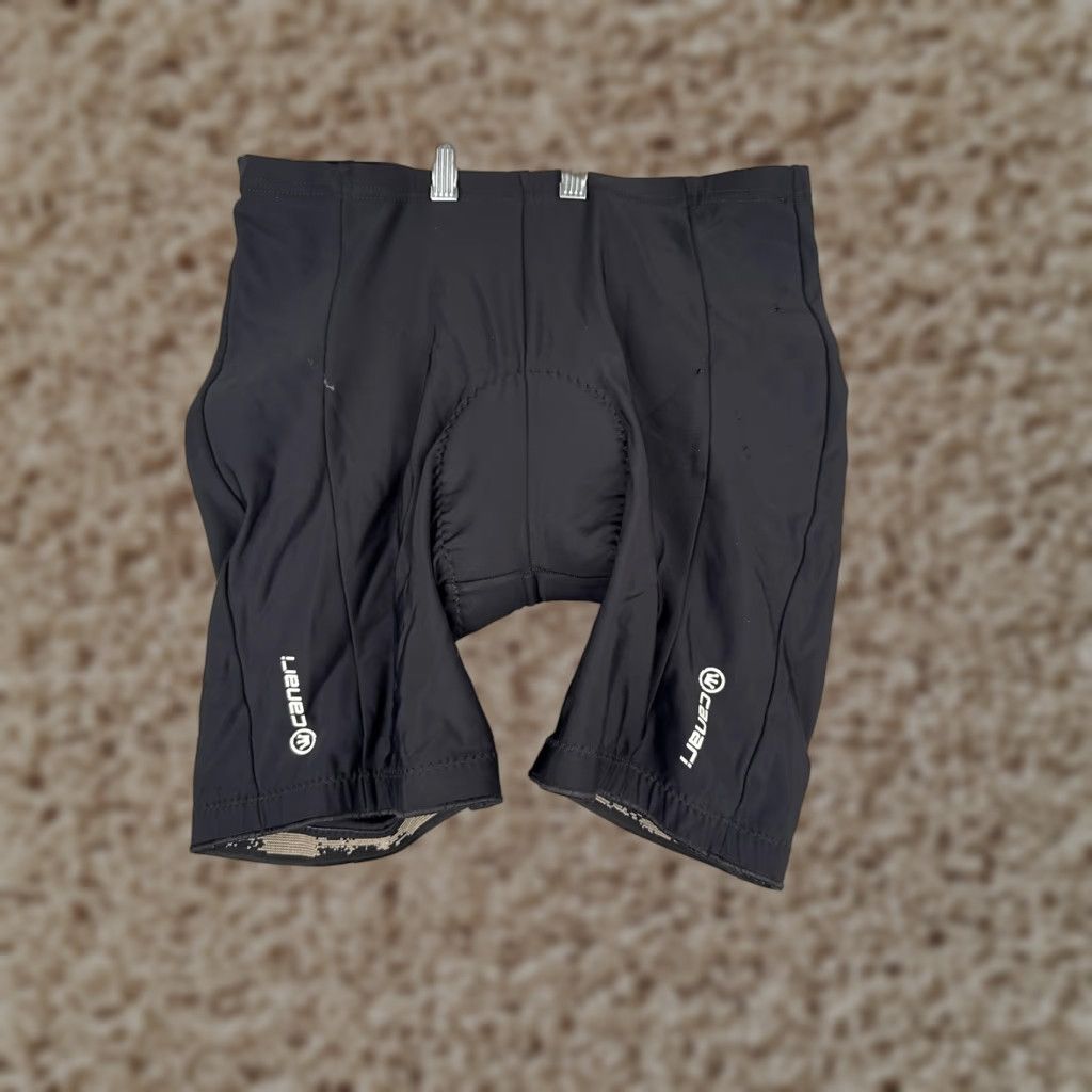 Vintage VINTAGE Canari Cycling Shorts Mens Large Black Padded Chamois Bike Compression Grippers Size US 33 - 1 Thumbnail