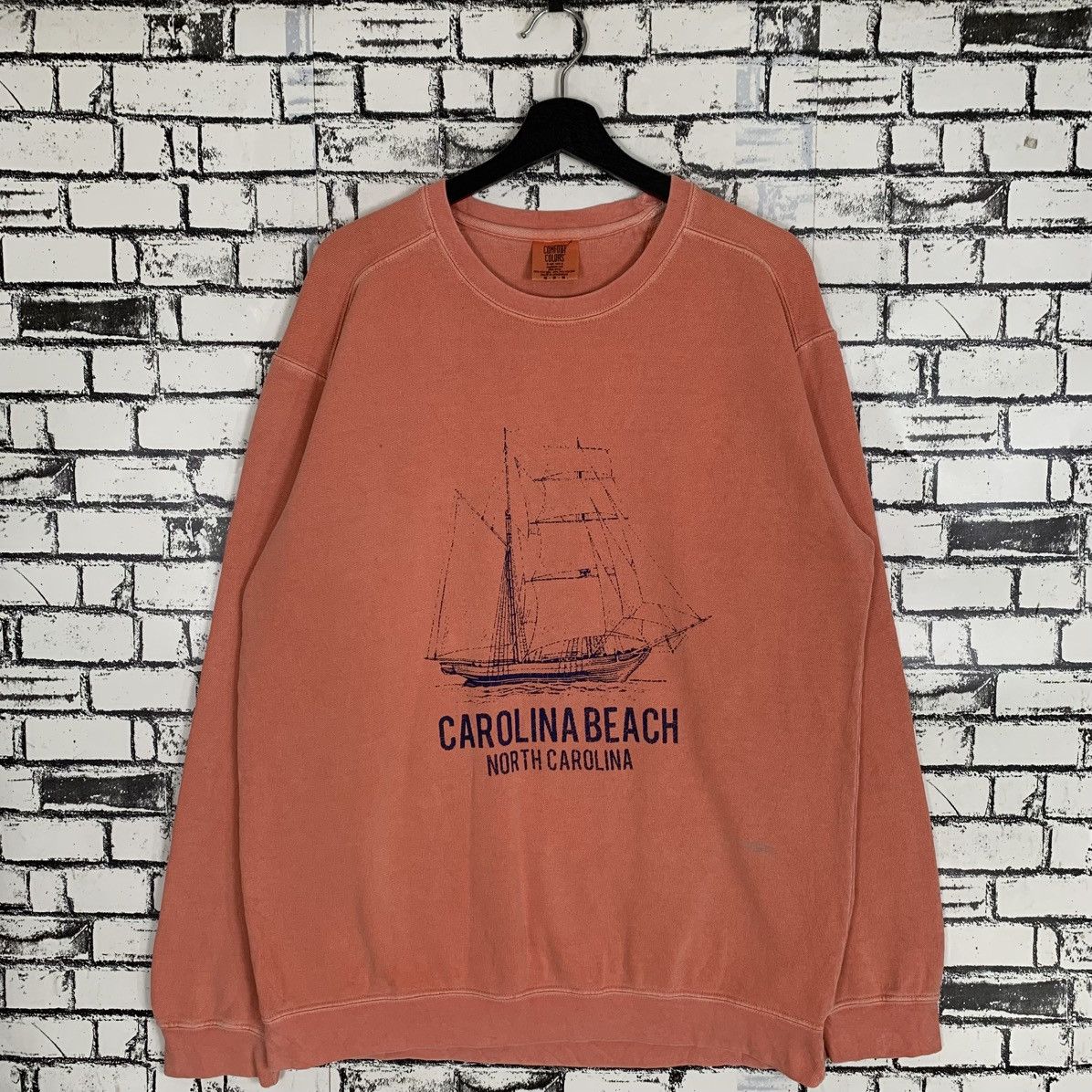 Vintage Vintage Carolina Beach Sweatshirt Size US M / EU 48-50 / 2 - 1 Thumbnail