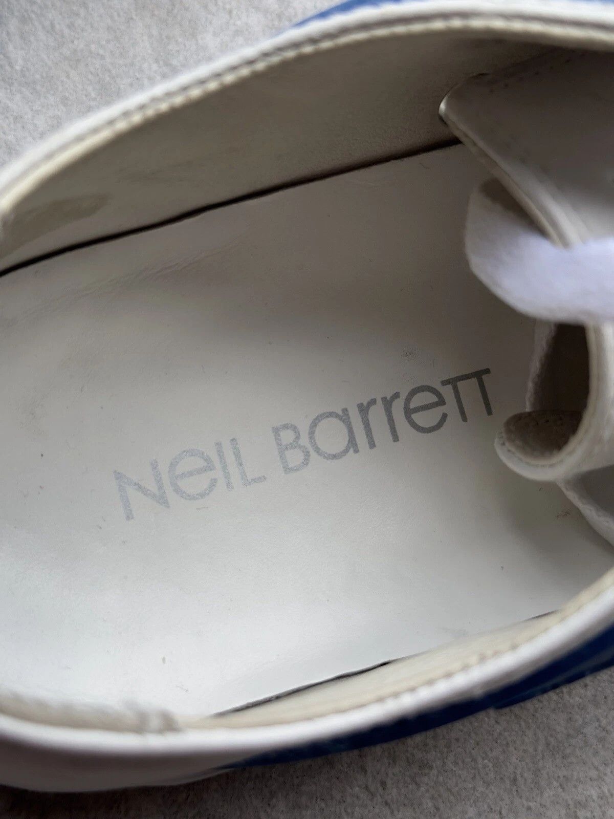 Neil Barrett NEIL BARRETT Mens Shoes Gang Trainer Sneaker Leather White Size US 8 / EU 41 - 12 Thumbnail