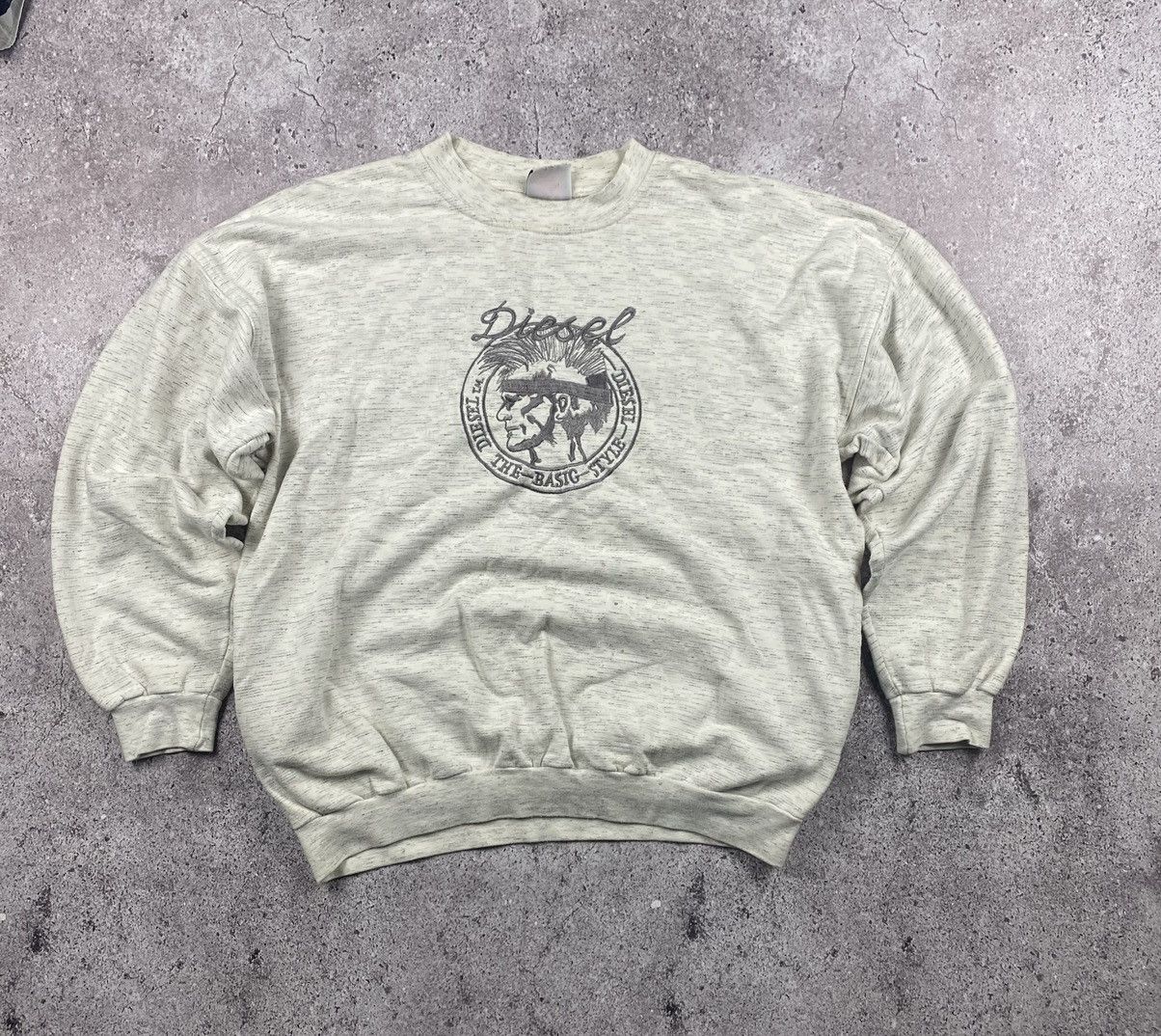 Diesel × Vintage 80s Diesel Punk Face Vintage Oversized Retro Sweatshirt Size US M / EU 48-50 / 2 - 1 Thumbnail