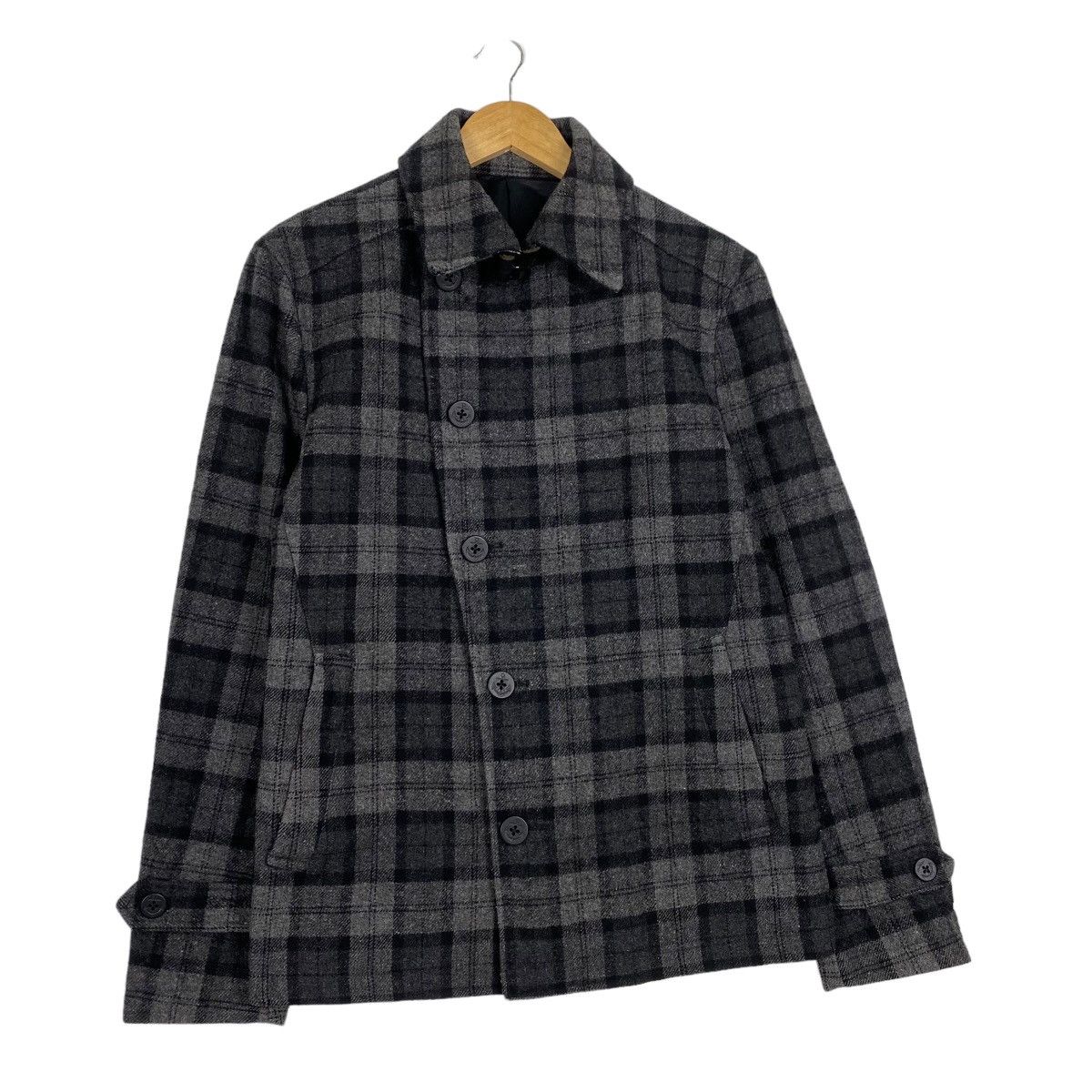 Japanese Brand Katharine Hamnett slant button plaid jacket Size US S / EU 44-46 / 1 - 3 Thumbnail