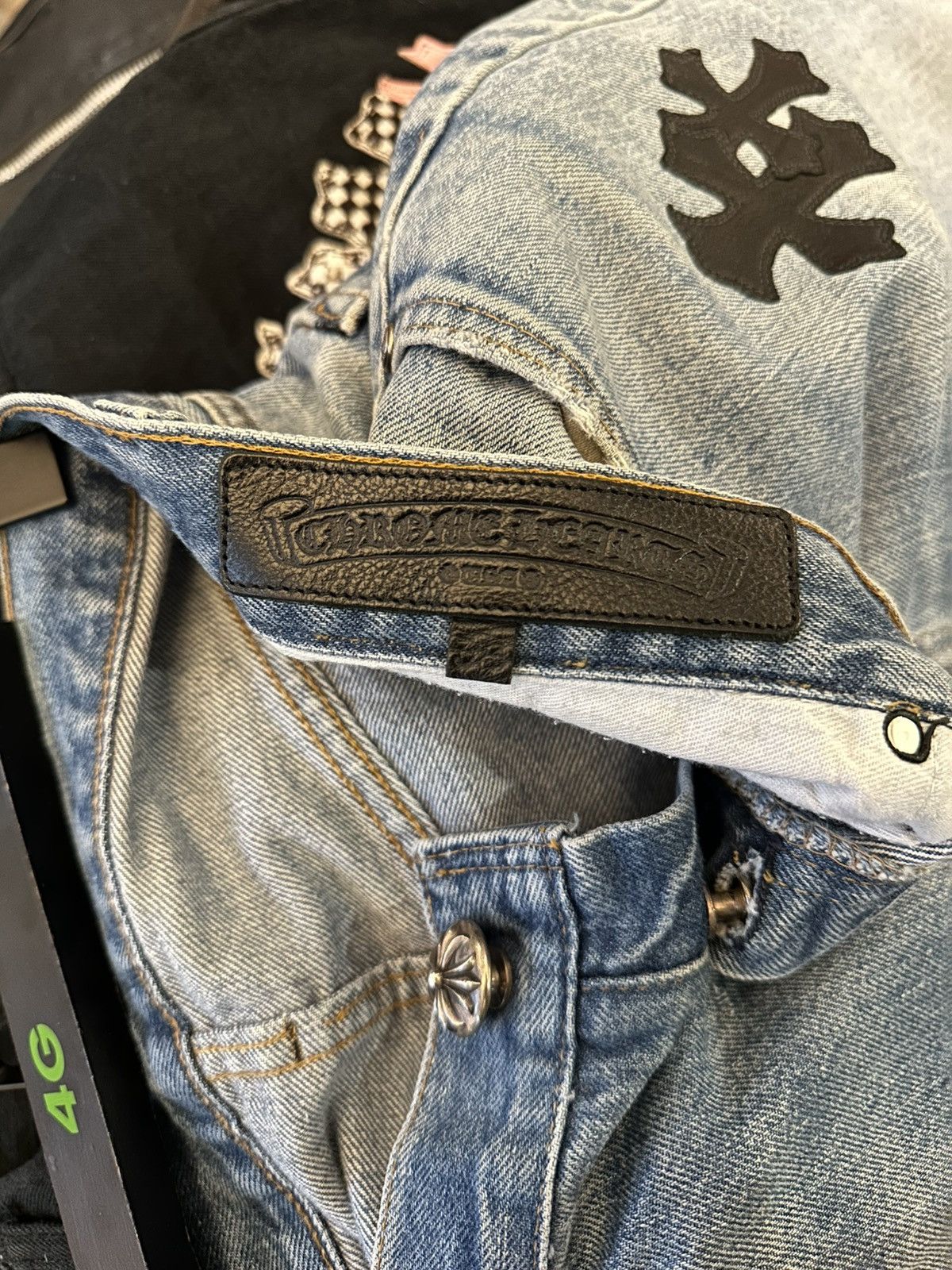 Chrome Hearts CHROME HEARTS 501 PATCH DENIM SZ 33 Size US 33 - 7 Thumbnail