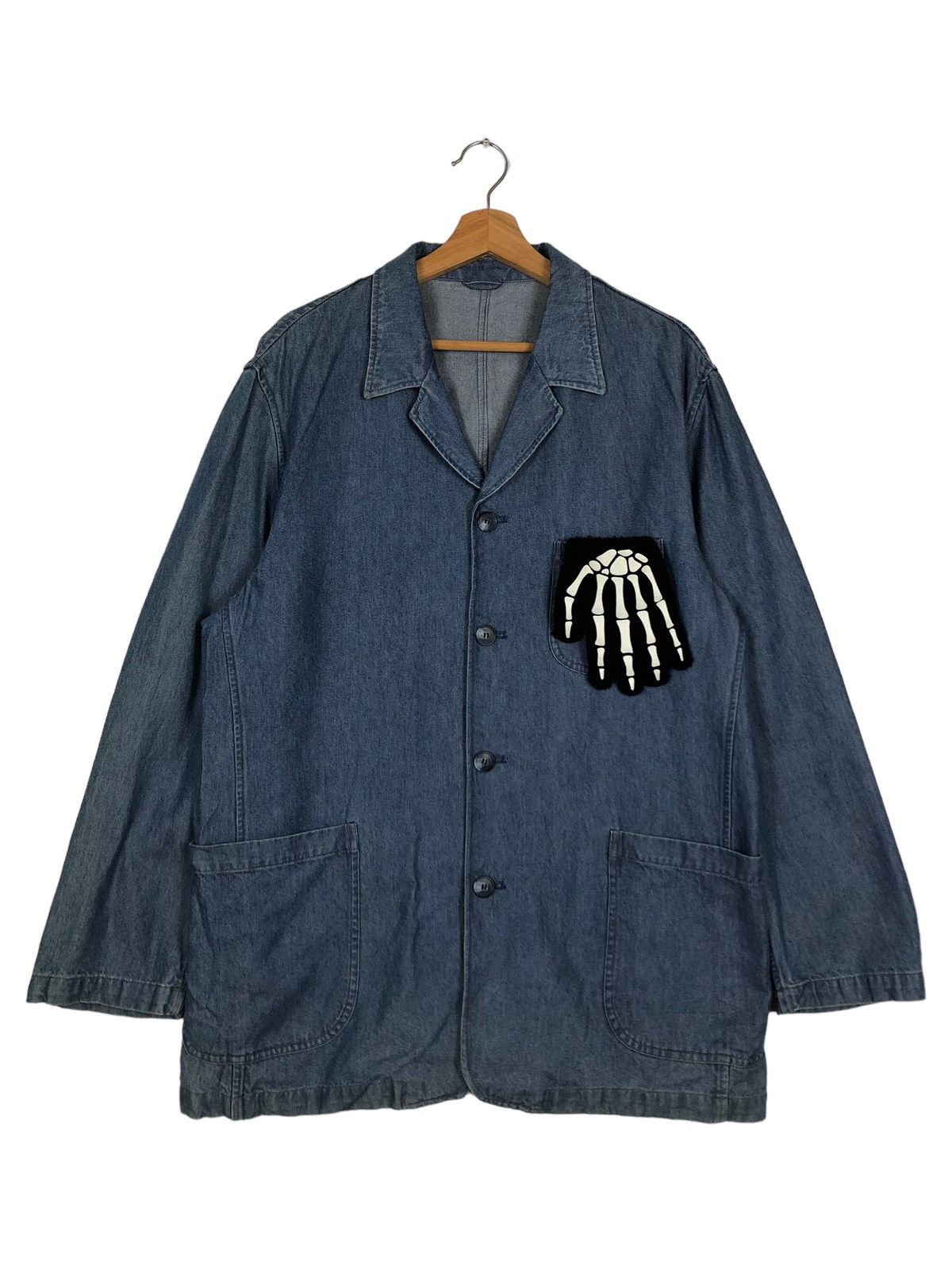 Issey Miyake 🔥Denim Chore Work Jacket Warm Hearted Man Issey Miyake Size US L / EU 52-54 / 3 - 1 Thumbnail