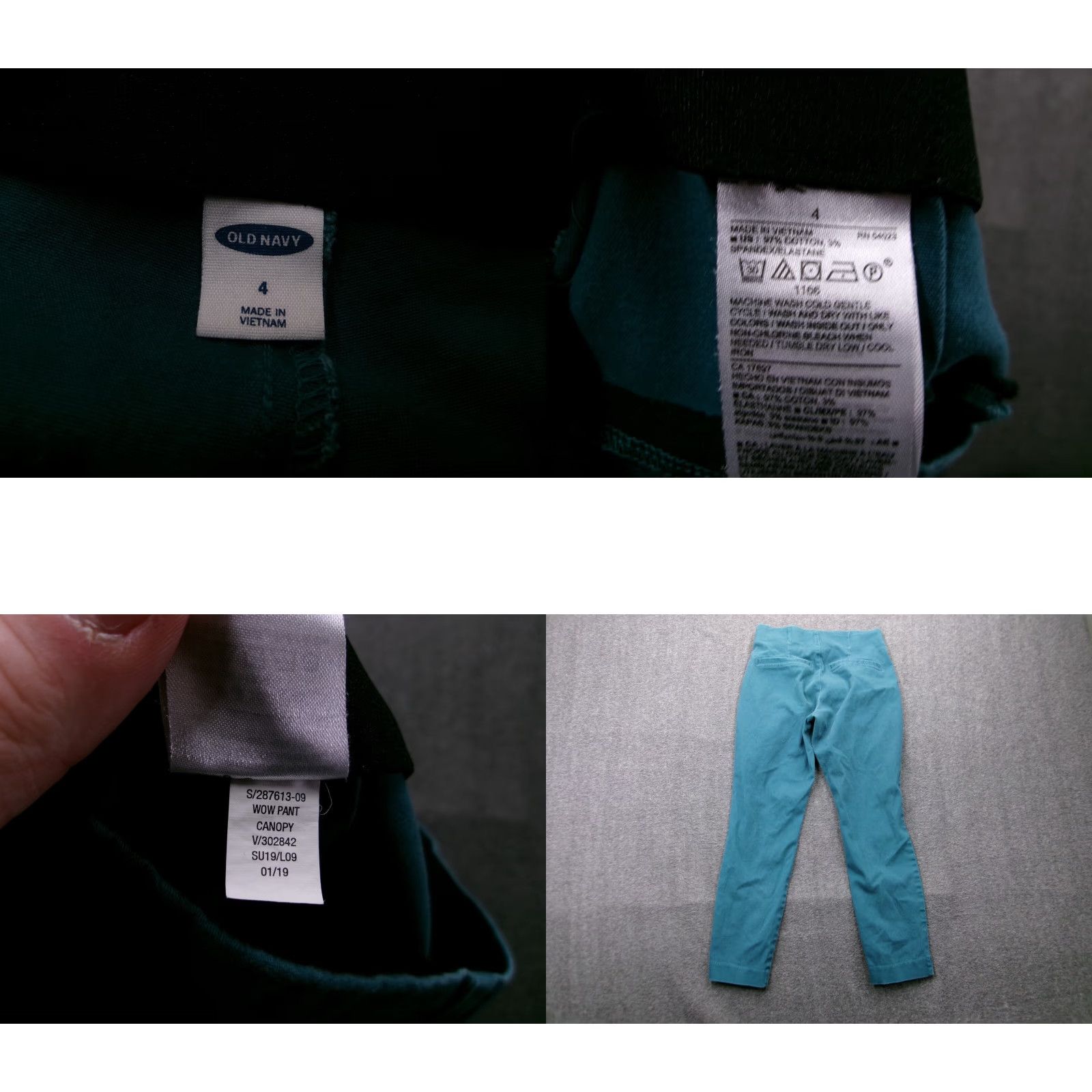 Old Navy Old Navy Women Pants 4 Green Straight Leg Causal Everyday Basic Office Capsule Size 27" / US 4 / IT 40 - 8 Thumbnail