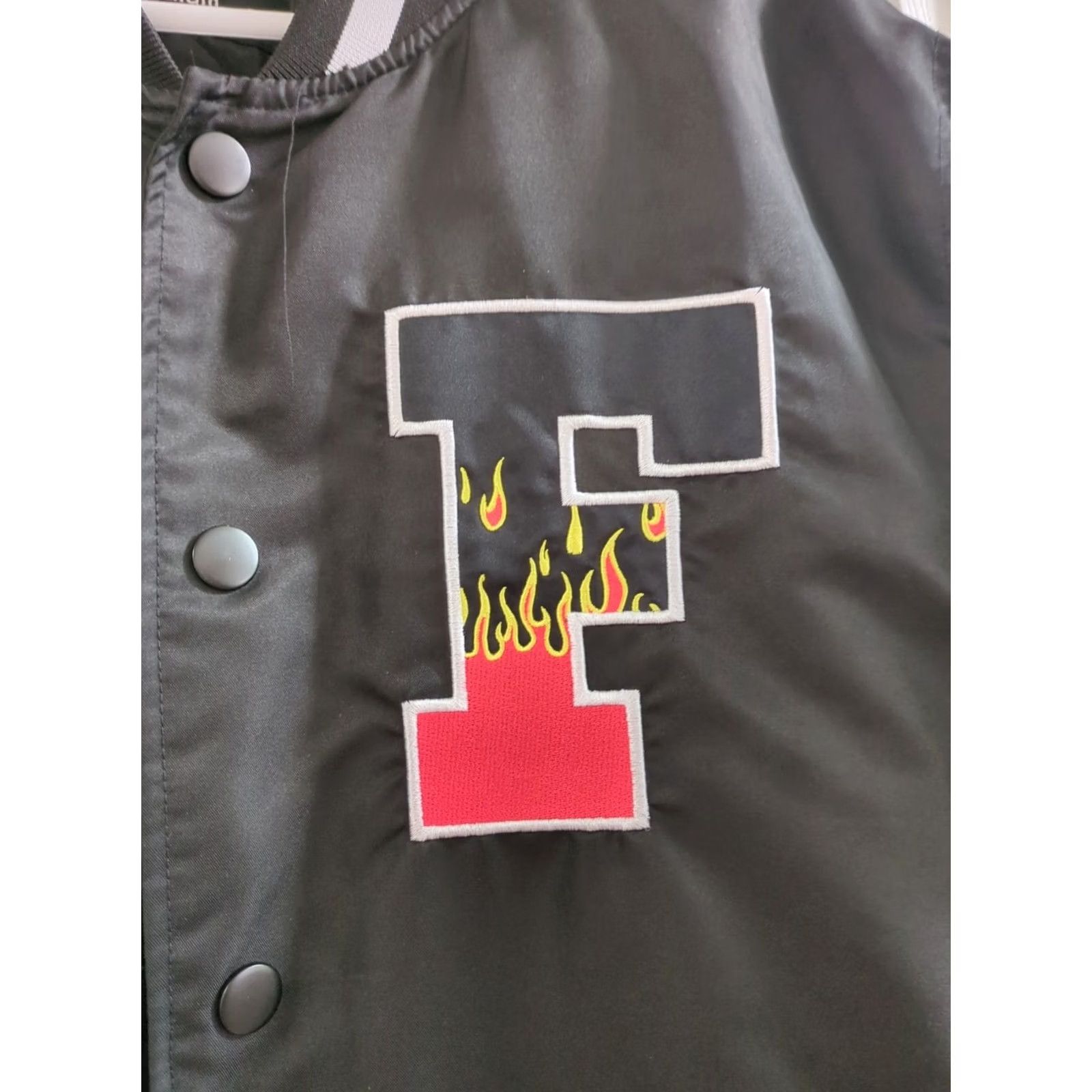 Vintage VINTAGE rue21 Bomber Jacket Men Regular Black 90s Lightweight Lightweight? Size US M / EU 48-50 / 2 - 5 Thumbnail