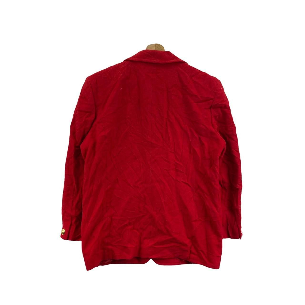 Vintage Vtg 90’ MINRIEGRACE JAPAN DESIGNER 2 Button Red Blazer Size M / US 6-8 / IT 42-44 - 2 Thumbnail