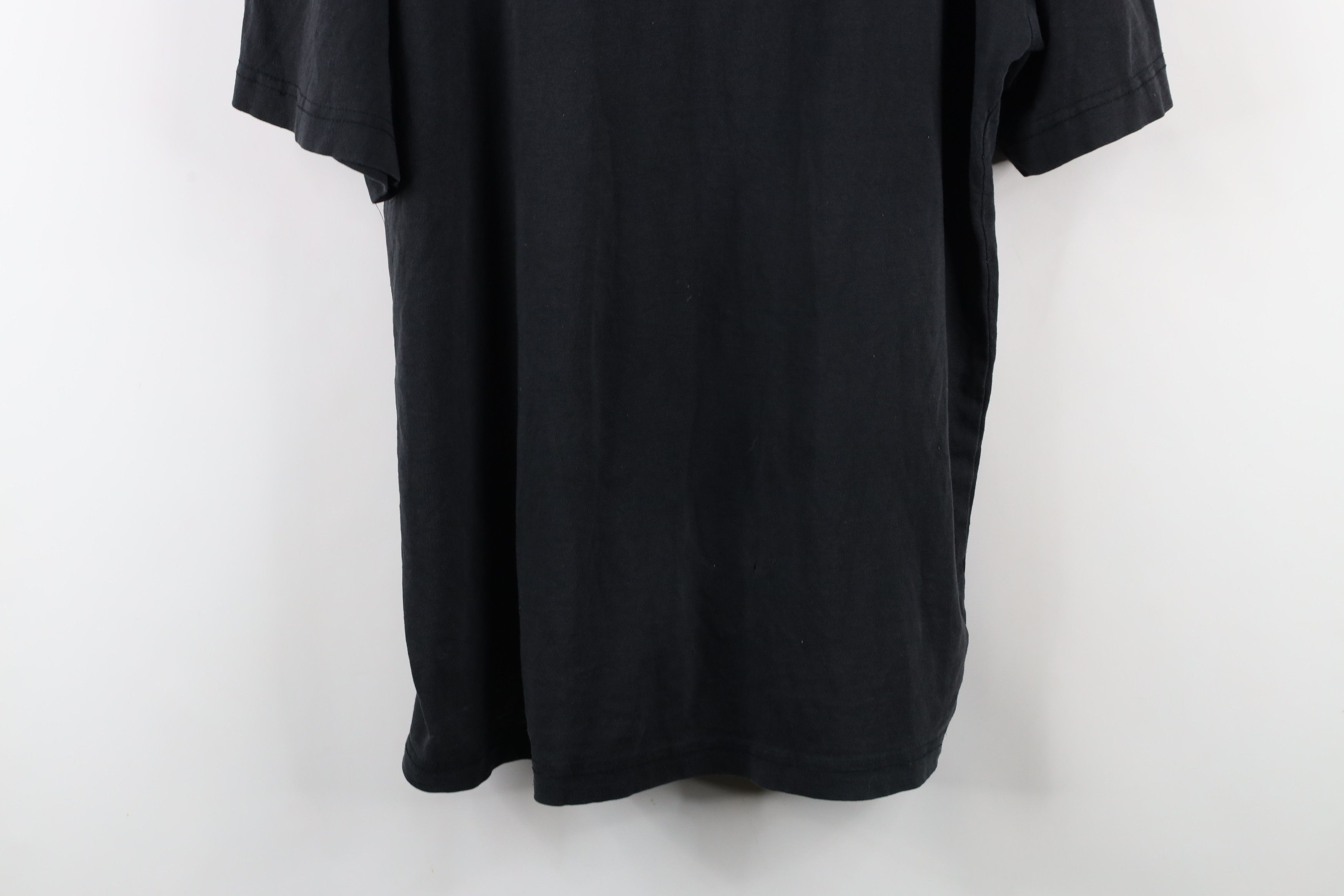 Vintage Vintage 90s Streetwear Blank Thin Short Sleeve T-Shirt Black Size US XL / EU 56 / 4 - 3 Thumbnail
