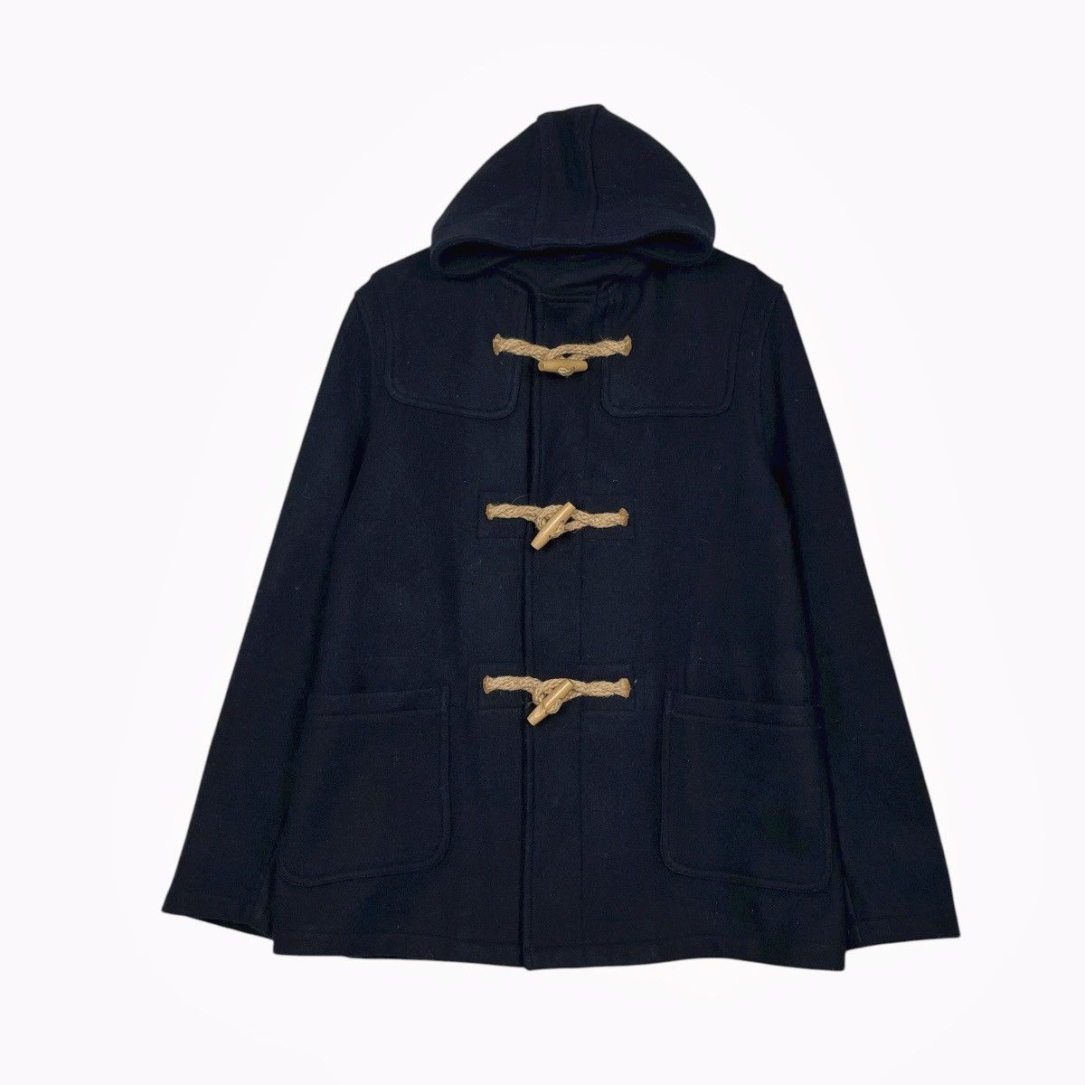Fidelity Fidelity Gerald & Stewart Hooded Wool Duffle Jacket Size US M / EU 48-50 / 2 - 1 Thumbnail