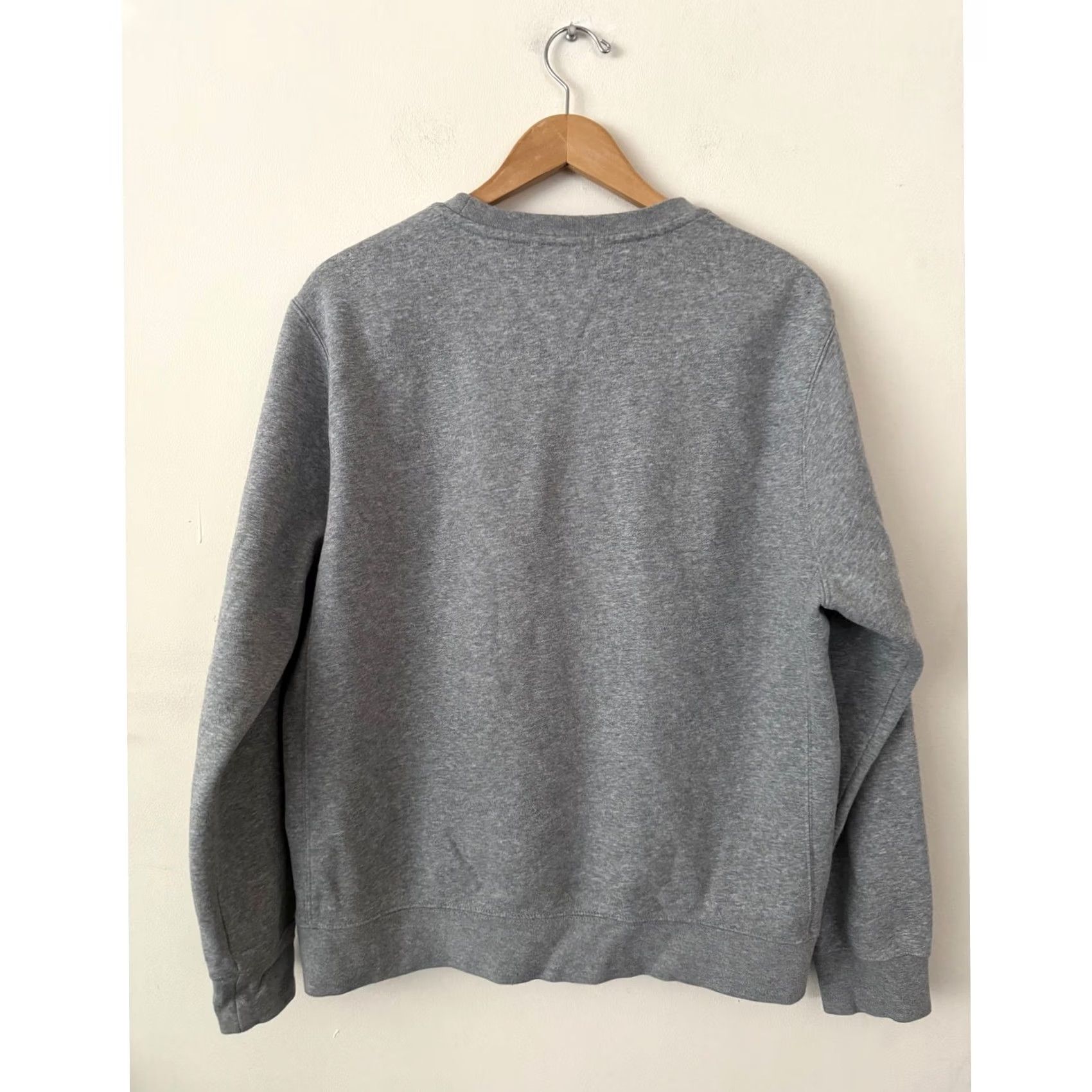 Nike Nike Unisex Gray Embroidered Logo Fleece Lined Long Sleeve Crew Neck Sweatshirt M Size US M / EU 48-50 / 2 - 2 Thumbnail