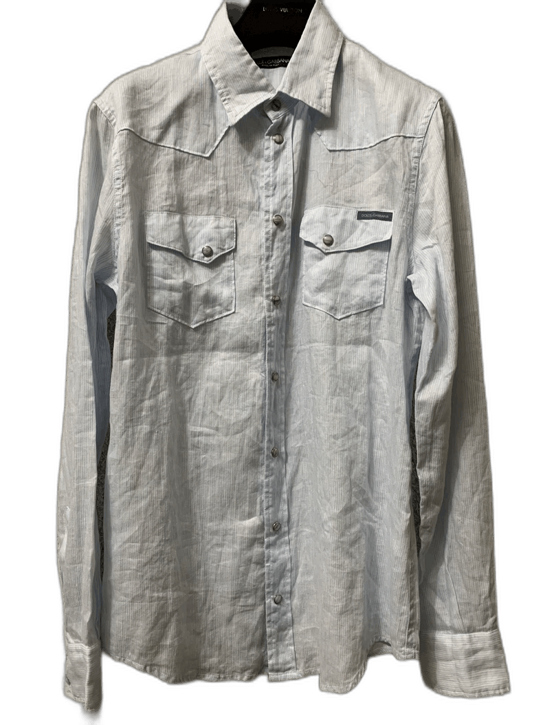 Dolce & Gabbana Dolce&Gabbana Men's Long Sleeve Shirt Size US M / EU 48-50 / 2 - 1 Thumbnail