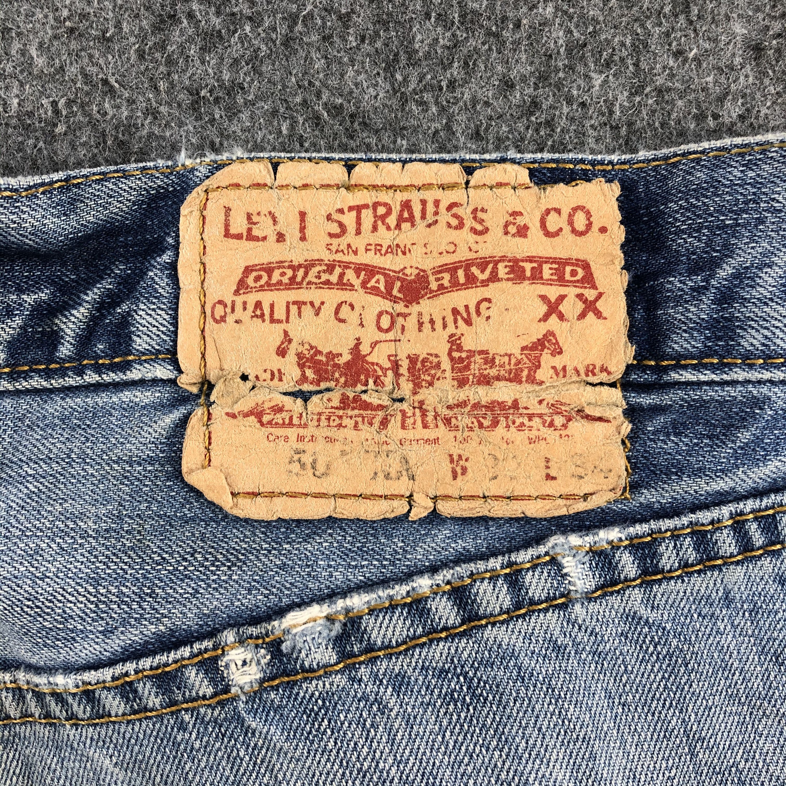 Levi's 90s Vintage Blue Wash Levis 501 Jeans-J1602 Size US 33 - 5 Thumbnail