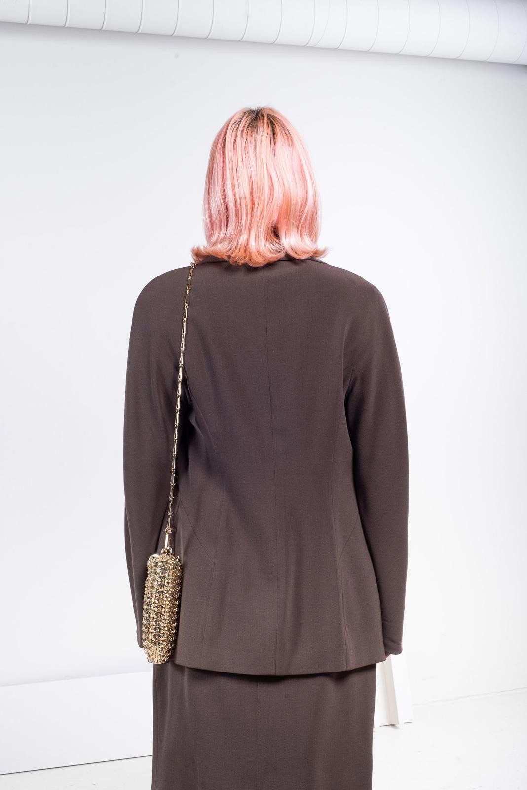 Jil Sander Jil Sander Vintage Brown Double Breasted Blazer Size M / US 6-8 / IT 42-44 - 6 Thumbnail