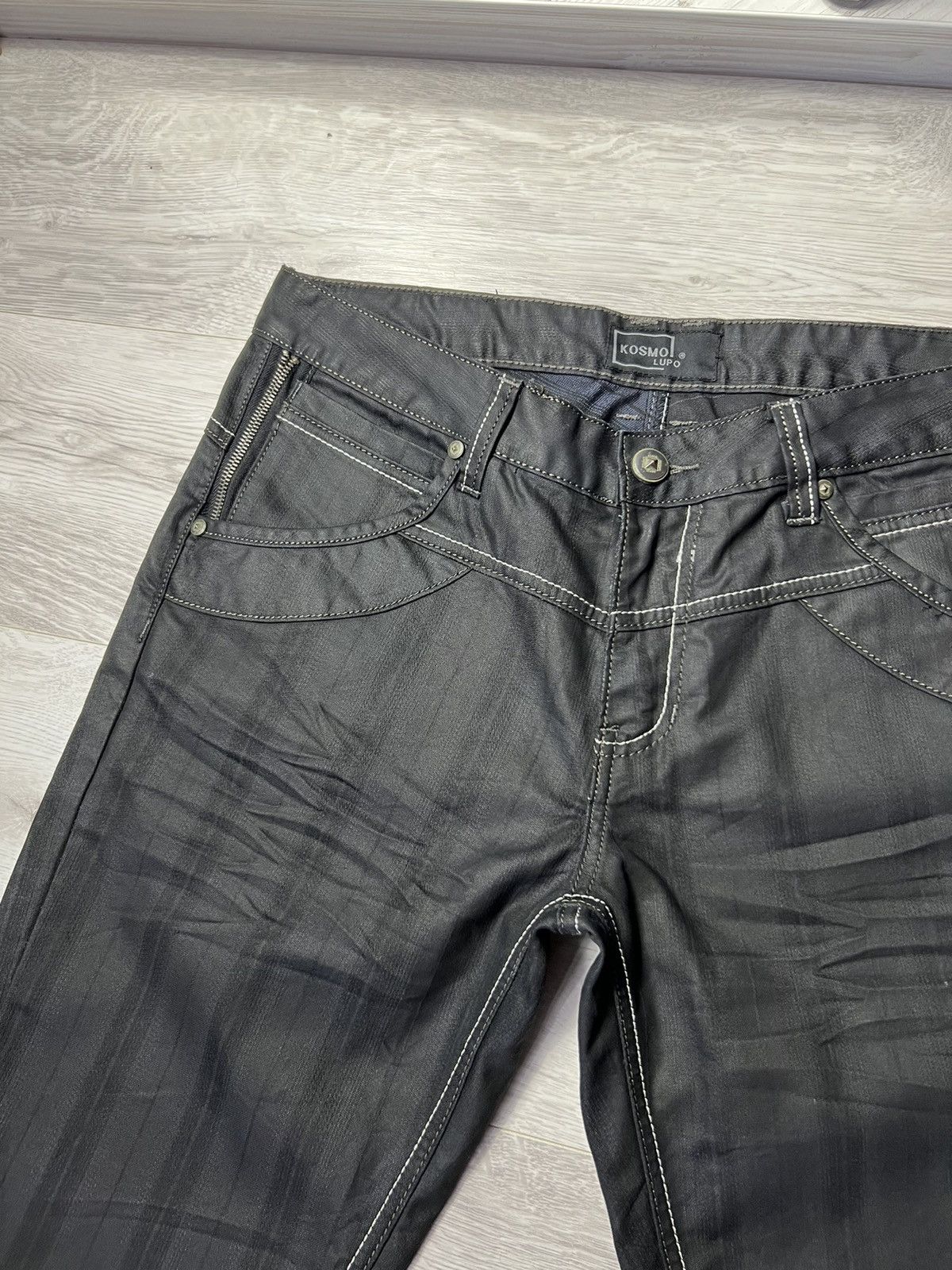 Japanese Brand × Vintage Vintage Y2K Style K&M Kosmo Lupo Japanese Denim Shorts Jean Size US 34 / EU 50 - 8 Thumbnail