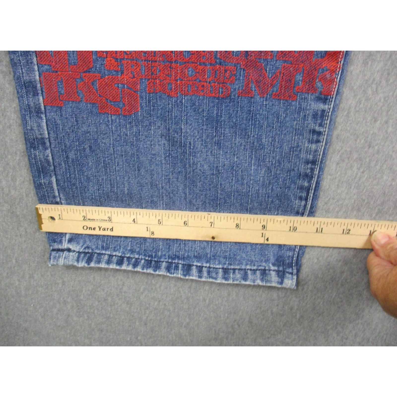 Akademiks Akademiks Jeans Mens 38 Blue Denim Baggy Fit Streetwear 2000s Y2K Hip Hop Mens Size US 38 / EU 54 - 7 Thumbnail