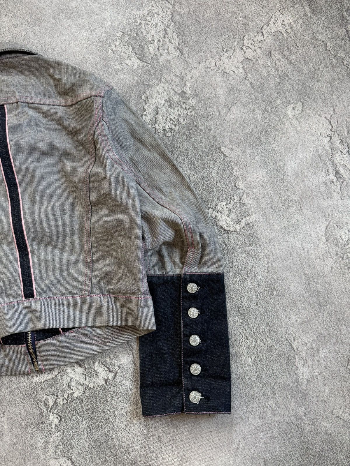 Evisu Evisu L japanese 🇯🇵 brand denim jacket button up vintage 90s Size L / US 10 / IT 46 - 20 Thumbnail