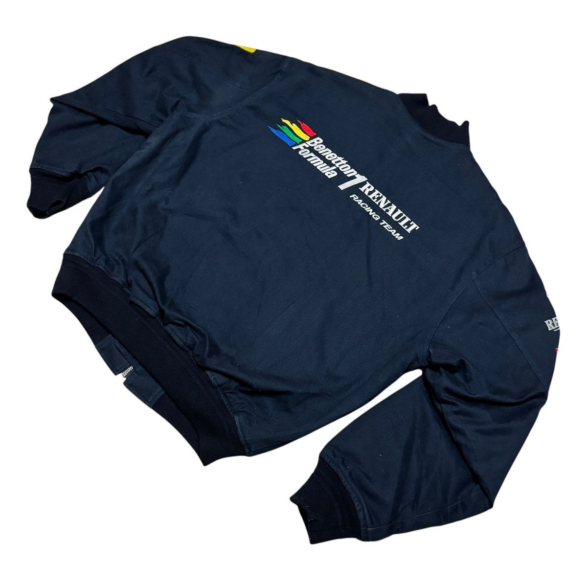 Benetton Vintage Rare Benetton Renault F1 Racing Team Bomber Jacket Size US L / EU 52-54 / 3 - 8 Thumbnail