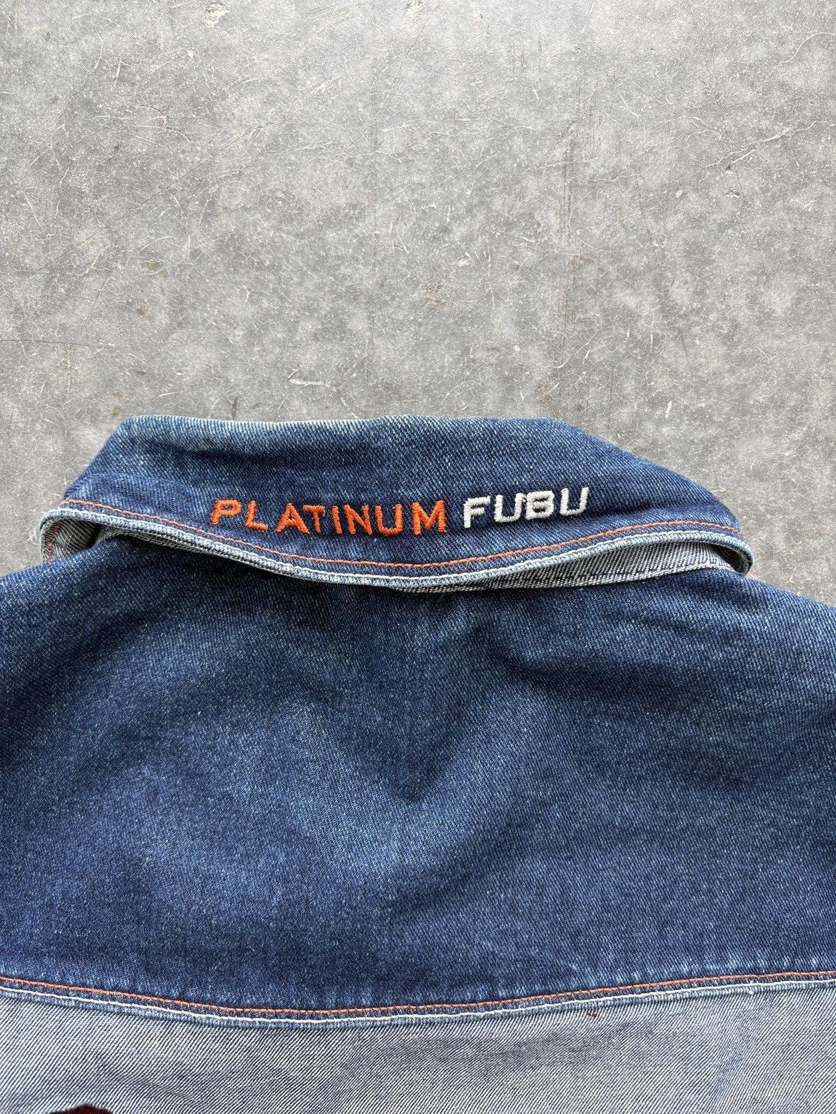 Fubu Vintage Y2K Platinum Fubu Russell vs Rudy Denim Jacket Size US XXL / EU 58 / 5 - 5 Thumbnail