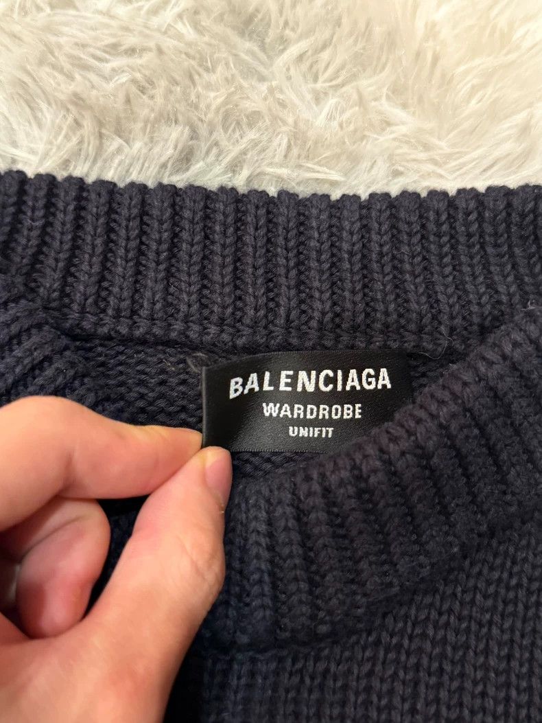 Balenciaga Balenciaga 1917 Wheatear Scissors Shield Sweater Wool Blac Size US XS / EU 42 / 0 - 8 Thumbnail