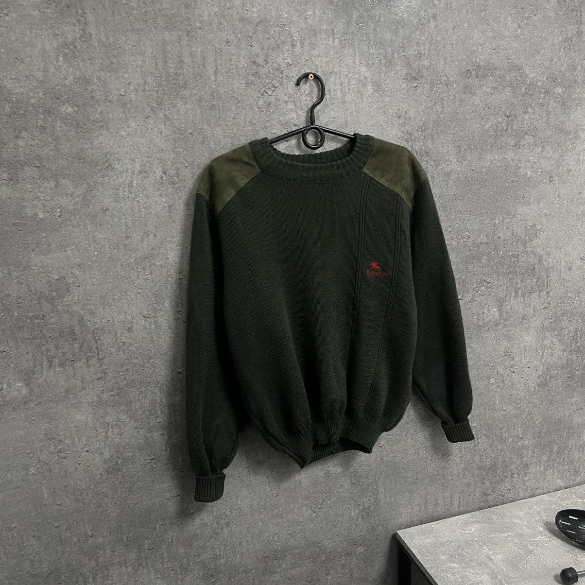 Burberry Vintage 90s Burberry’s Wool Sweater Knit Size US L / EU 52-54 / 3 - 3 Thumbnail