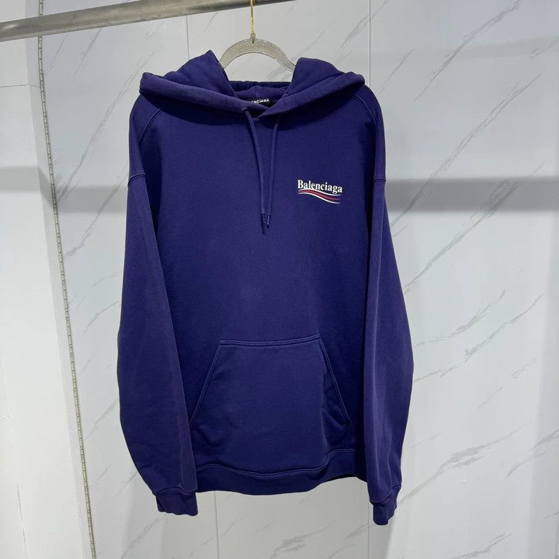 Balenciaga Balenciaga Coke Logo Hooded Purple Sweatshirt Size US S / EU 44-46 / 1 - 1 Thumbnail
