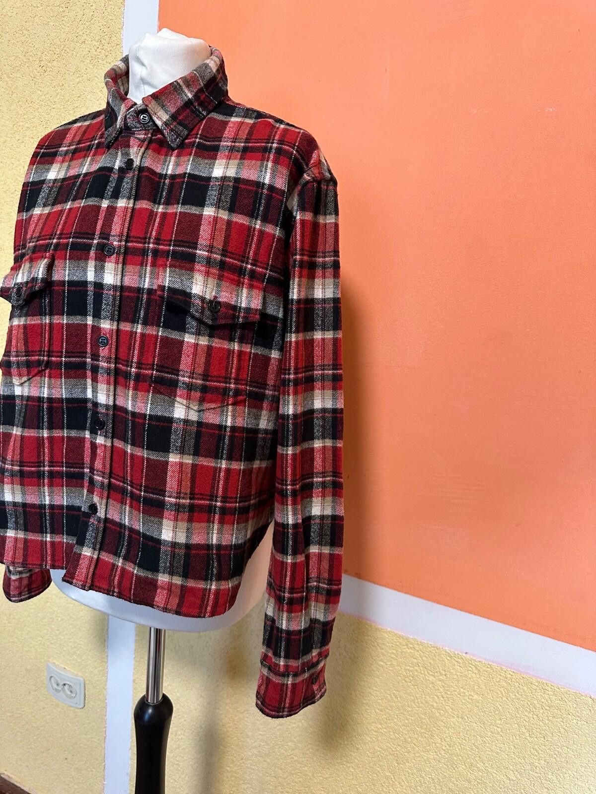 Saint Laurent Paris Saint Laurent Paris SS16 Surf Sound Bleached Raw Hem Flanel Size L / US 10 / IT 46 - 4 Thumbnail