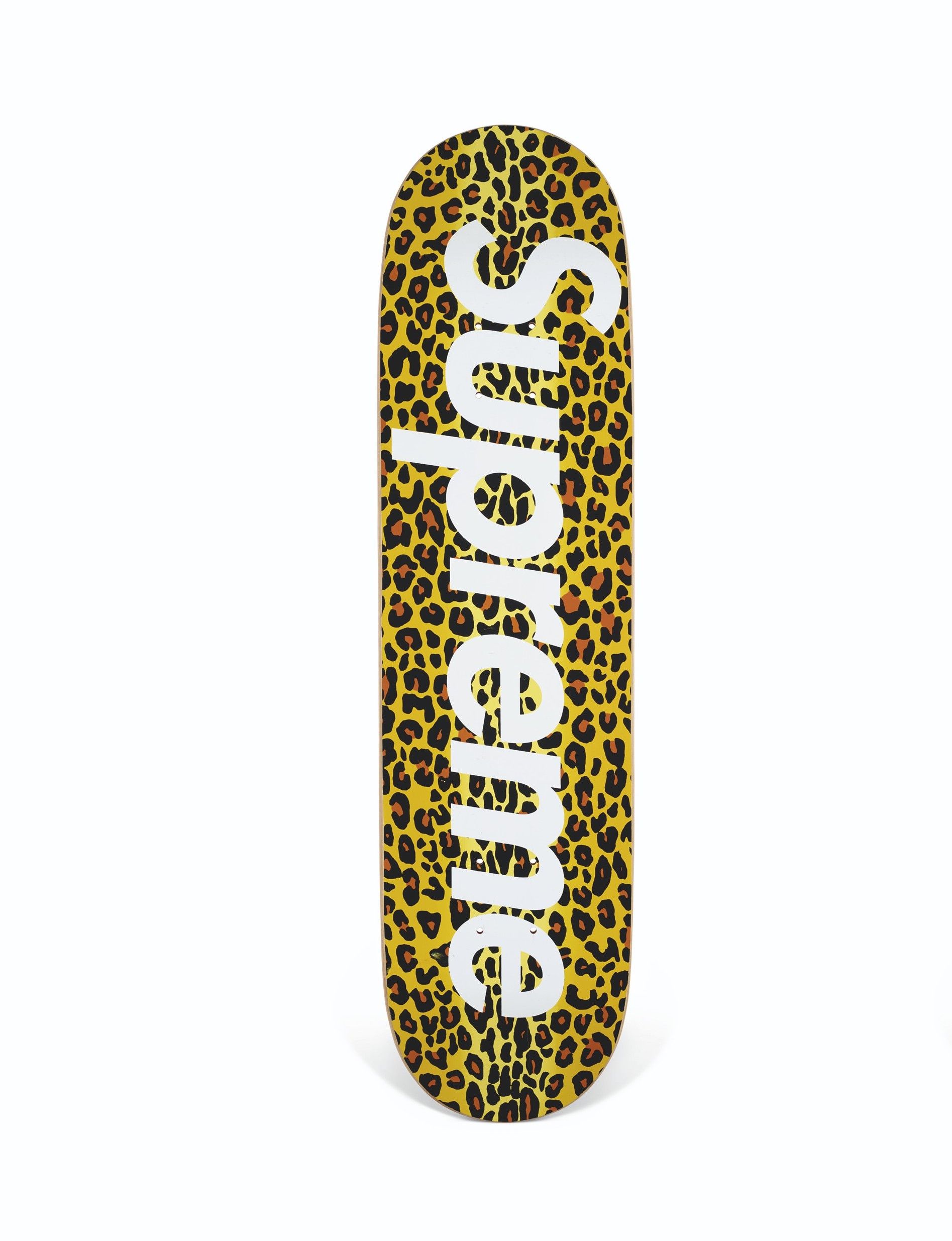 Supreme Leopard Deck Skateboard 2009 Yellow New Box Logo - Accessories