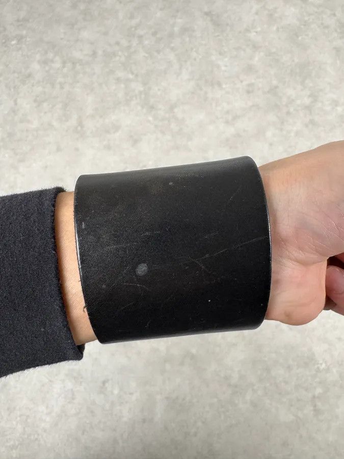 Dsquared2 2000s Dsquared2 Black Leather Armband Bracelet Size ONE SIZE - 5 Thumbnail