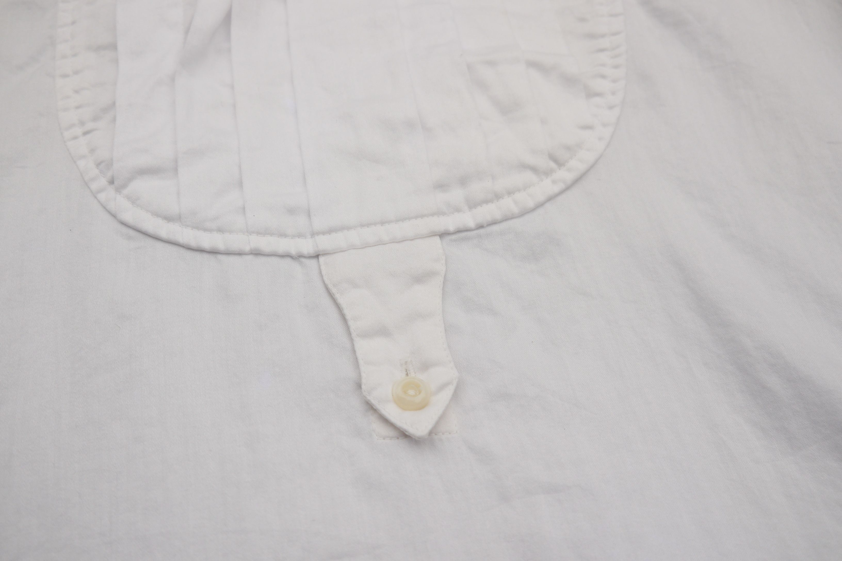 Japanese Brand (S451) Beams Boy White Pleated French Cuff Shirt Japan Size S / US 4 / IT 40 - 4 Thumbnail