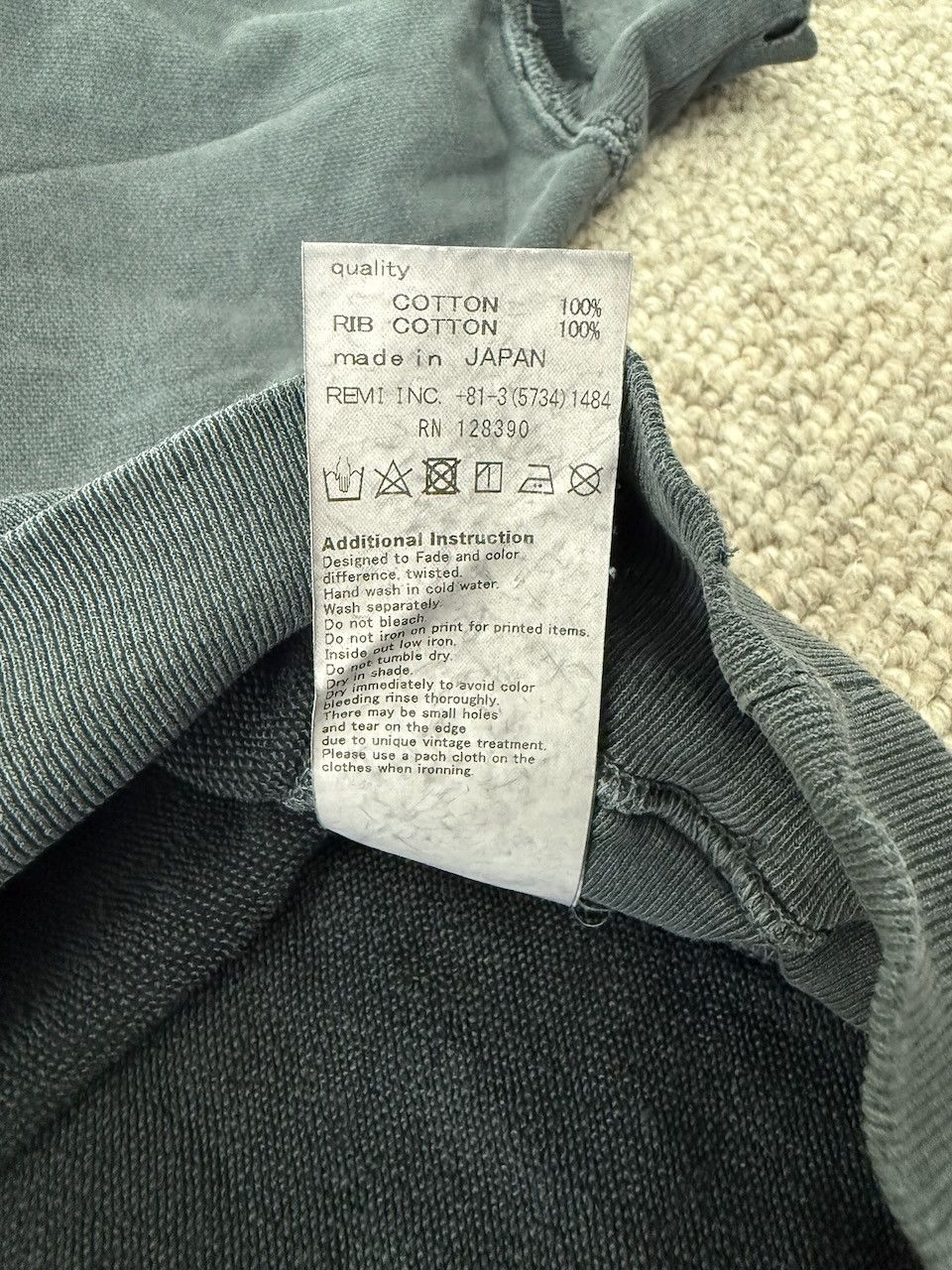 Remi Relief Back Hair Crew Sweater (POWER) Size US XL / EU 56 / 4 - 6 Thumbnail