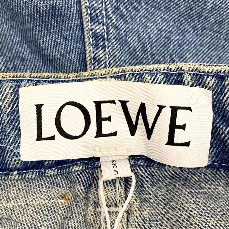 Loewe Loewe Blue logo leather card cotton rolled edge casual den Size 42" / US 20 - 7 Thumbnail