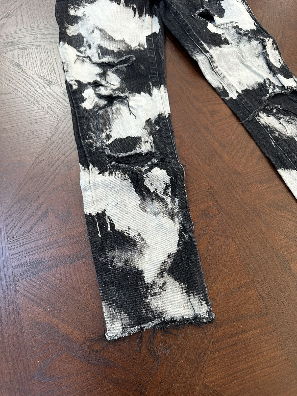 Saint Laurent Paris 16SS Bleach Crash Denim Size US 28 / EU 44 - 3 Thumbnail