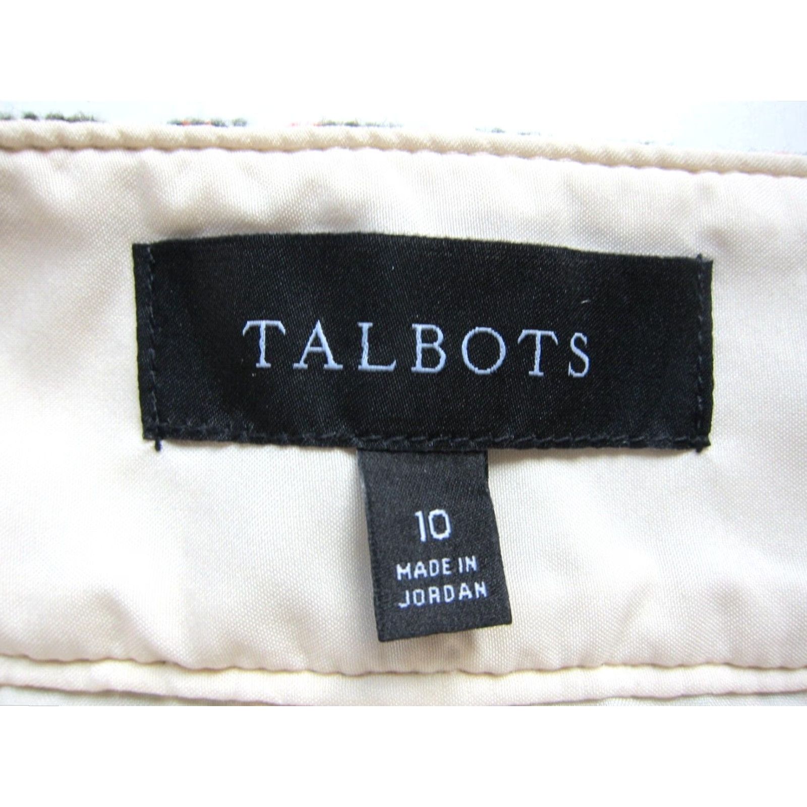 Talbots VINTAGE Talbots Wool Pink Green Yellow Plaid Button Down Pencil Skirt Women 10 Size 32" / US 10 / IT 46 - 3 Thumbnail