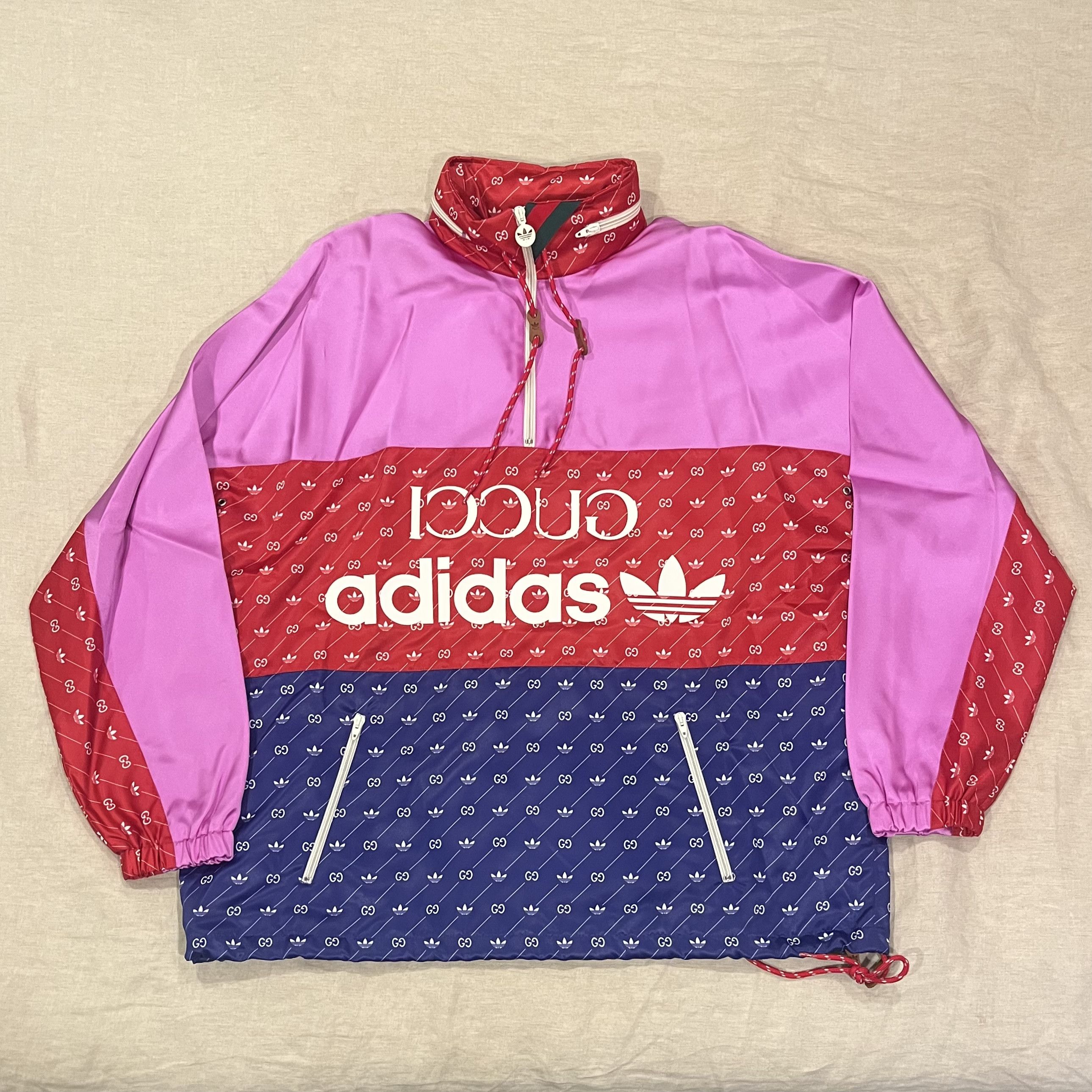 Adidas × Gucci Adidas x Gucci Mens GG Logo Blazer Jacket | Grailed
