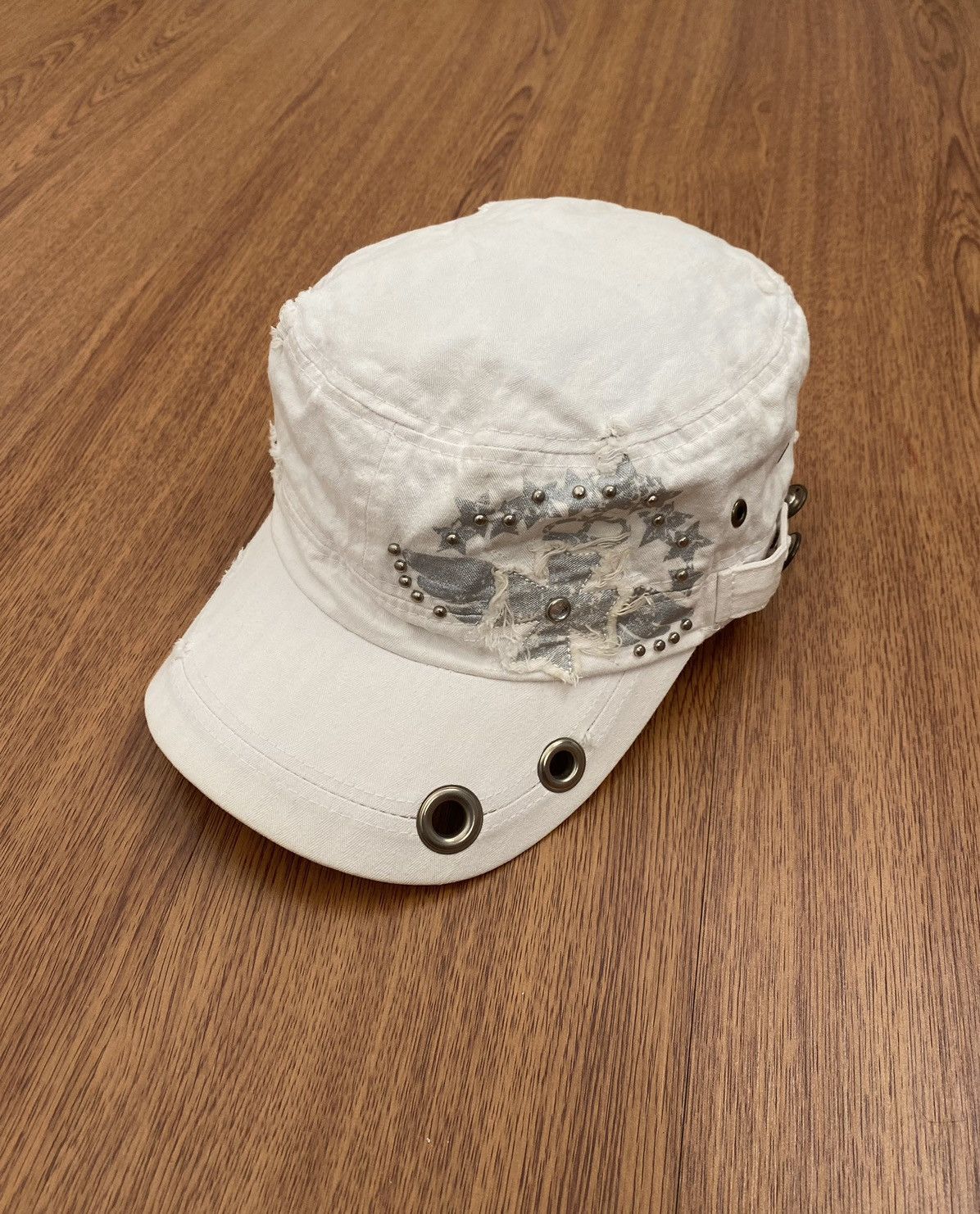 If Six Was Nine × Japanese Brand × Le Grande Bleu (L.G.B.) Studded ringer patrol cap Size ONE SIZE - 1 Thumbnail
