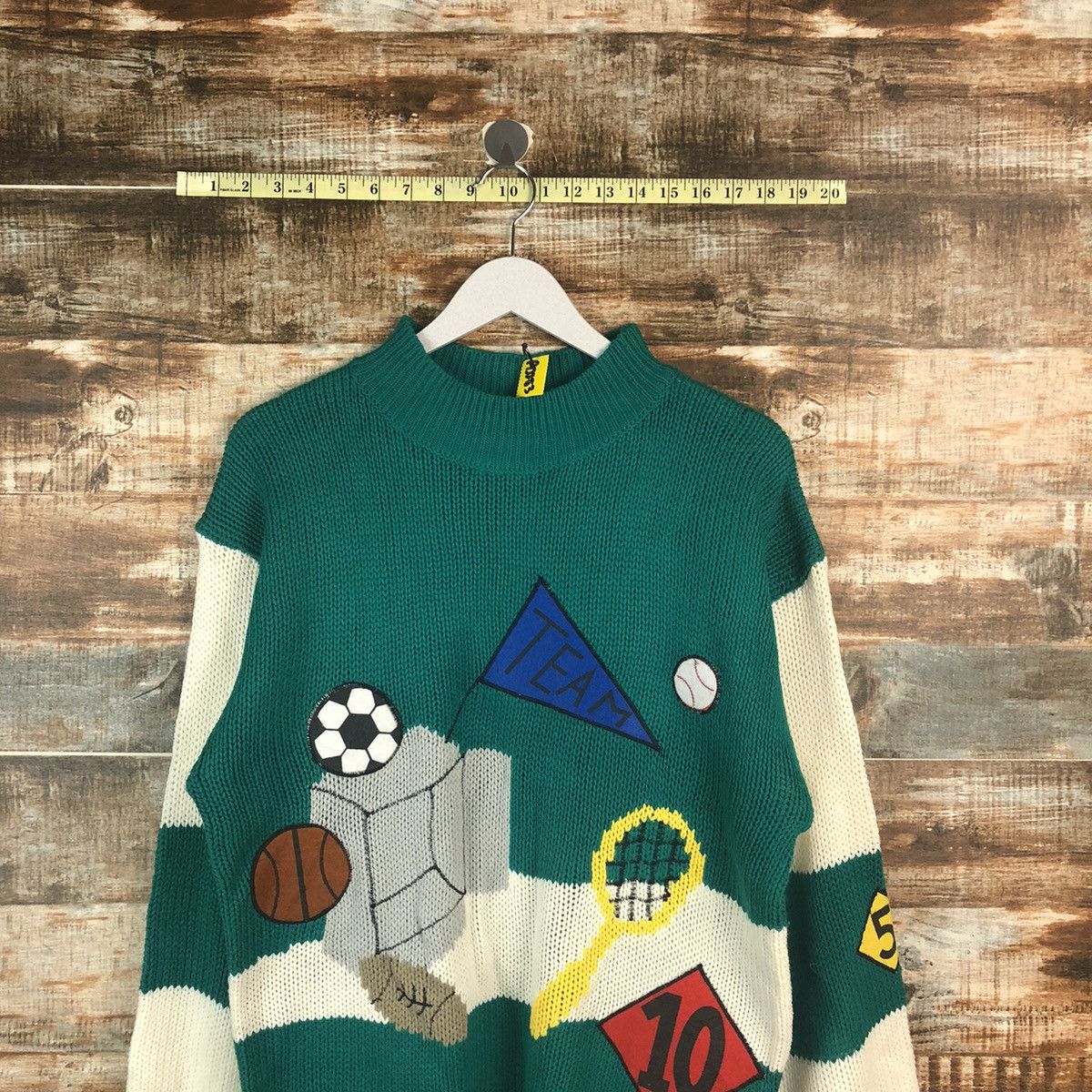Homespun Knitwear Japan sportwear Green Knitwear sweatshirt #A2283 Size US M / EU 48-50 / 2 - 2 Thumbnail