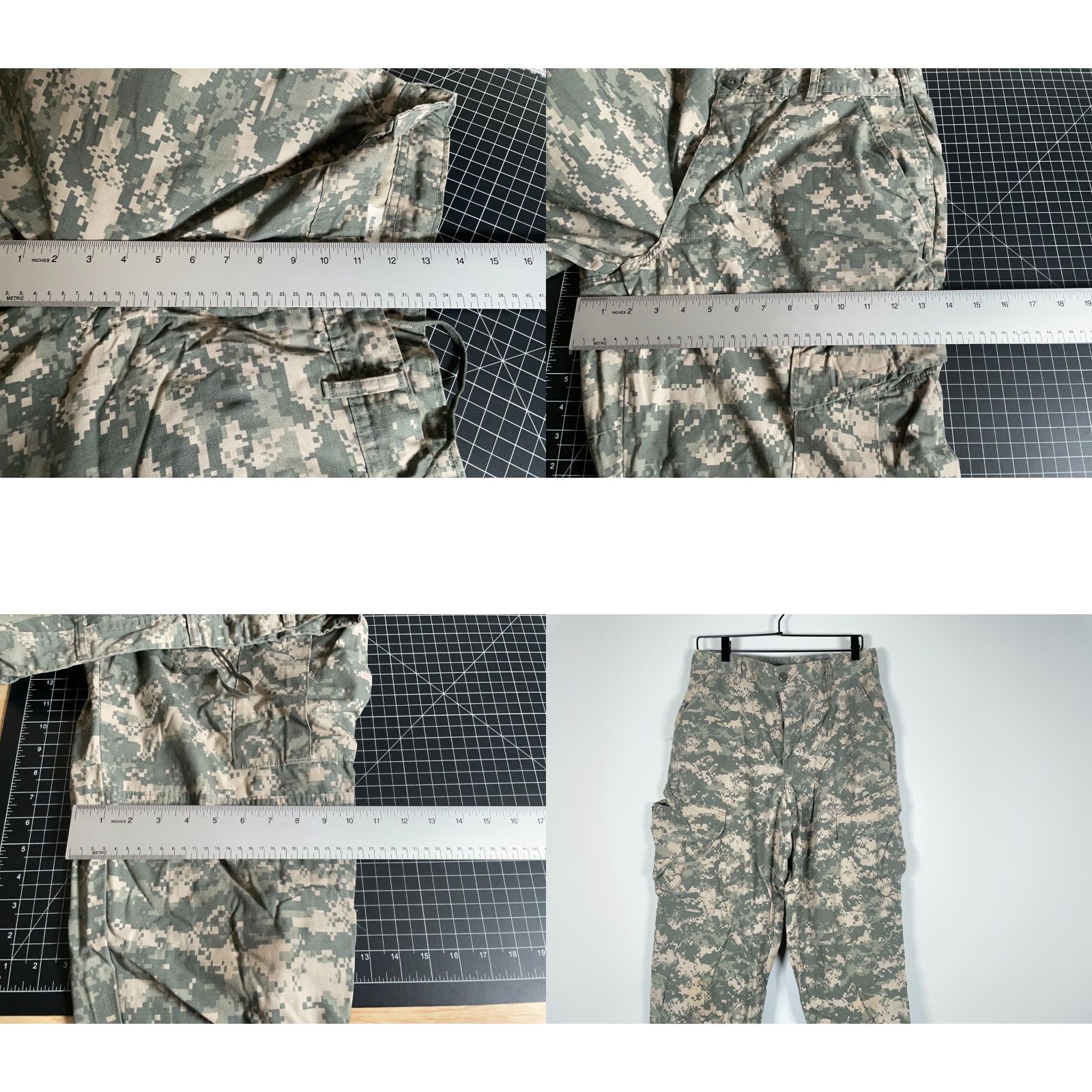 Vintage US Army Camo Cargo Pants Men's 32 x 29 (Medium Short) Digital Camouflage Combat Size US 32 / EU 48 - 8 Thumbnail