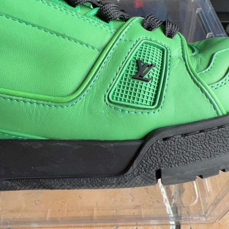 Louis Vuitton Louis Vuitton Green Low-Top Trainer Sneakers -2505 Size US 10 / EU 43 - 5 Thumbnail