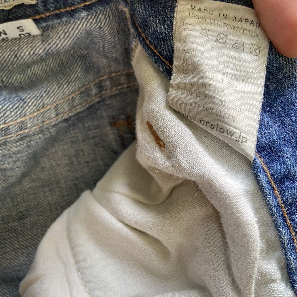 Orslow Orslow Orange Tab Blue Wash Jeans Size US 30 / EU 46 - 8 Thumbnail