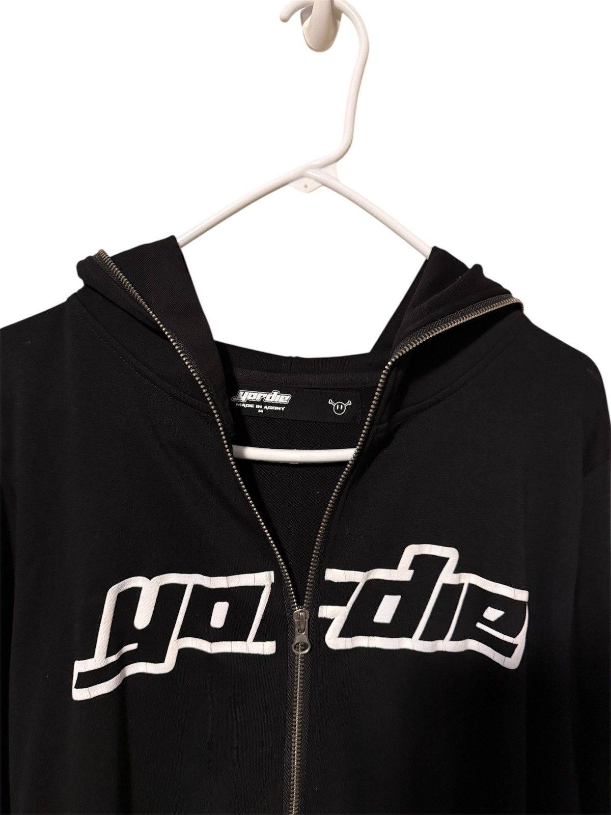 Yordy $not Bonehead Black Full Zip Up Hoodie (Yordie) Size US M / EU 48-50 / 2 - 2 Thumbnail