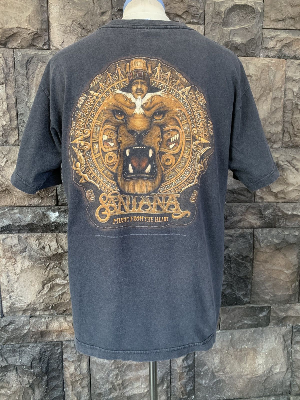 Band Tees Vintage 90s Santana Rock Band T shirt Size US L / EU 52-54 / 3 - 1 Thumbnail
