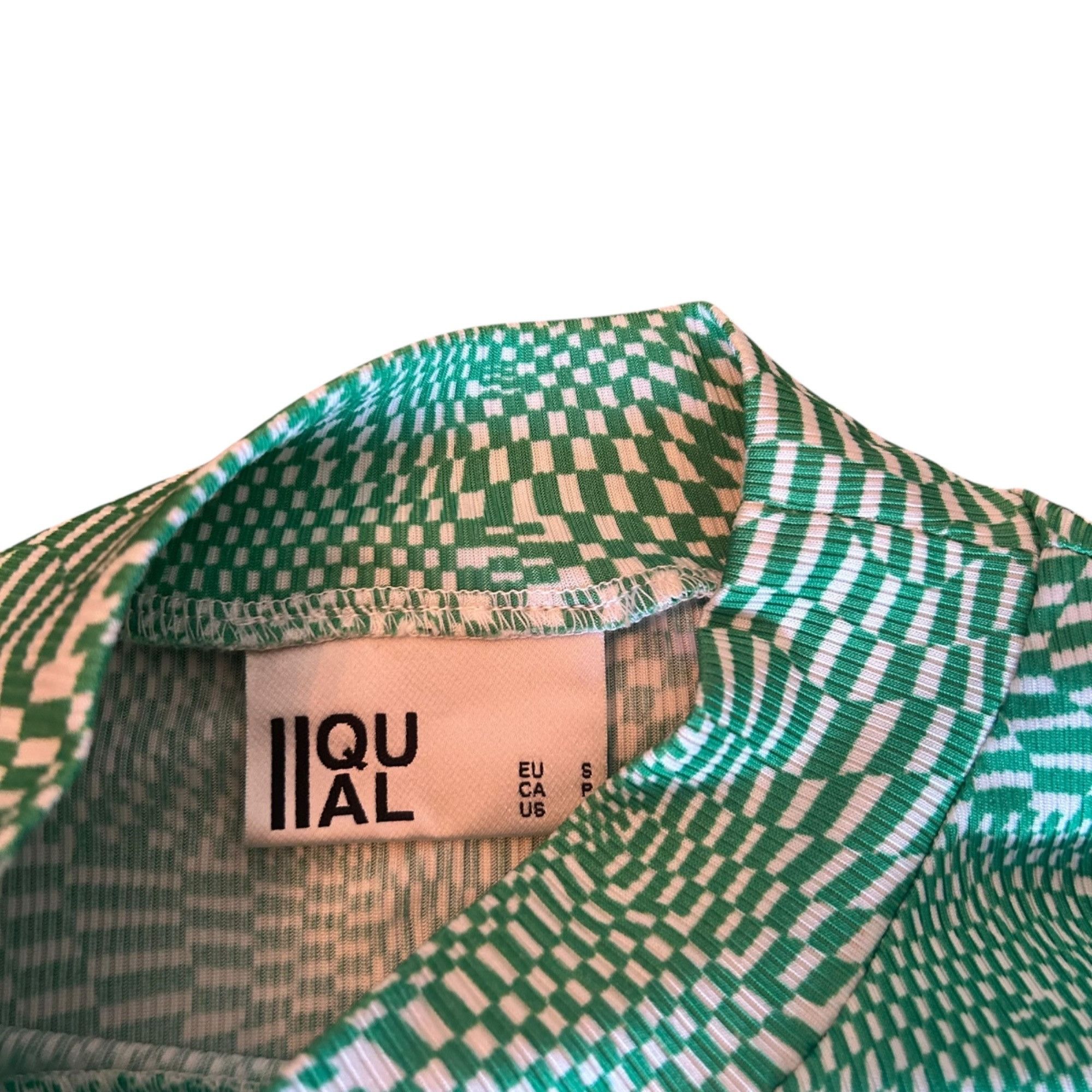 Other llQUAL Abstract Graphic Psychedelic Hypnotic High Neck Top S Size S / US 4 / IT 40 - 7 Thumbnail