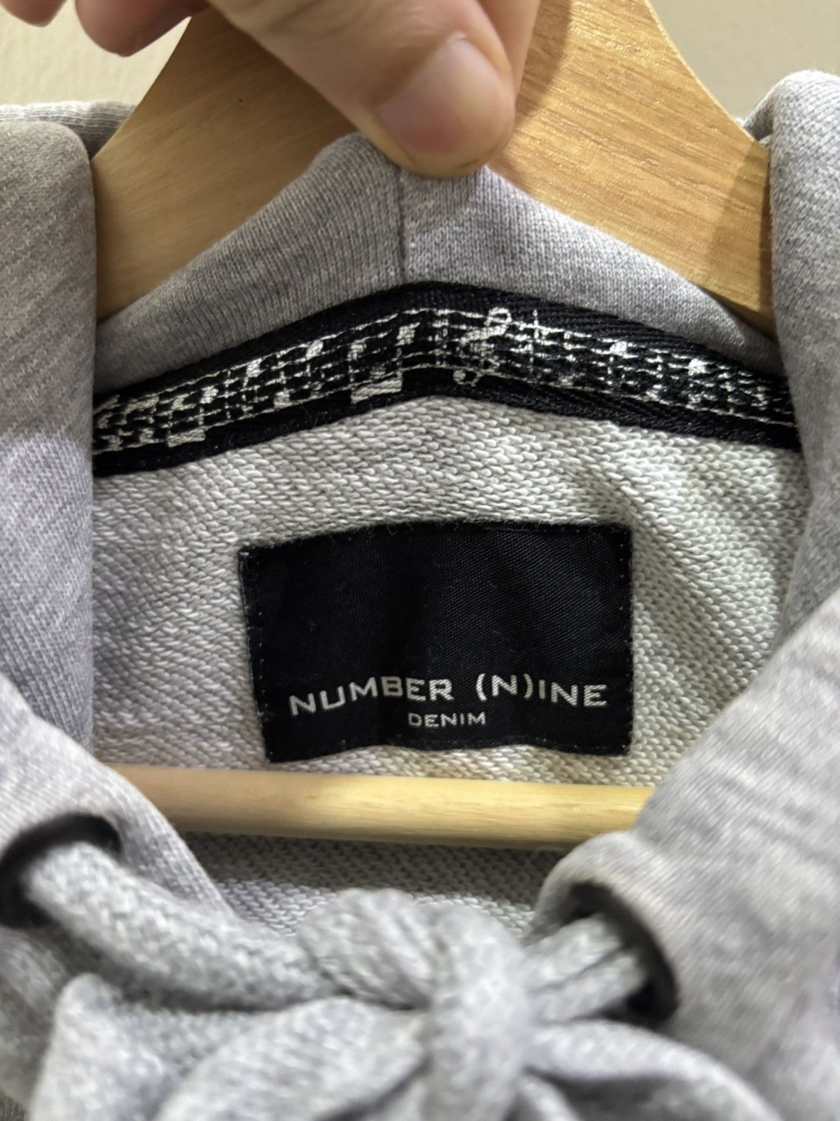 Number (N)ine Number nine denim box logo Pullover hoodie Size US M / EU 48-50 / 2 - 3 Thumbnail