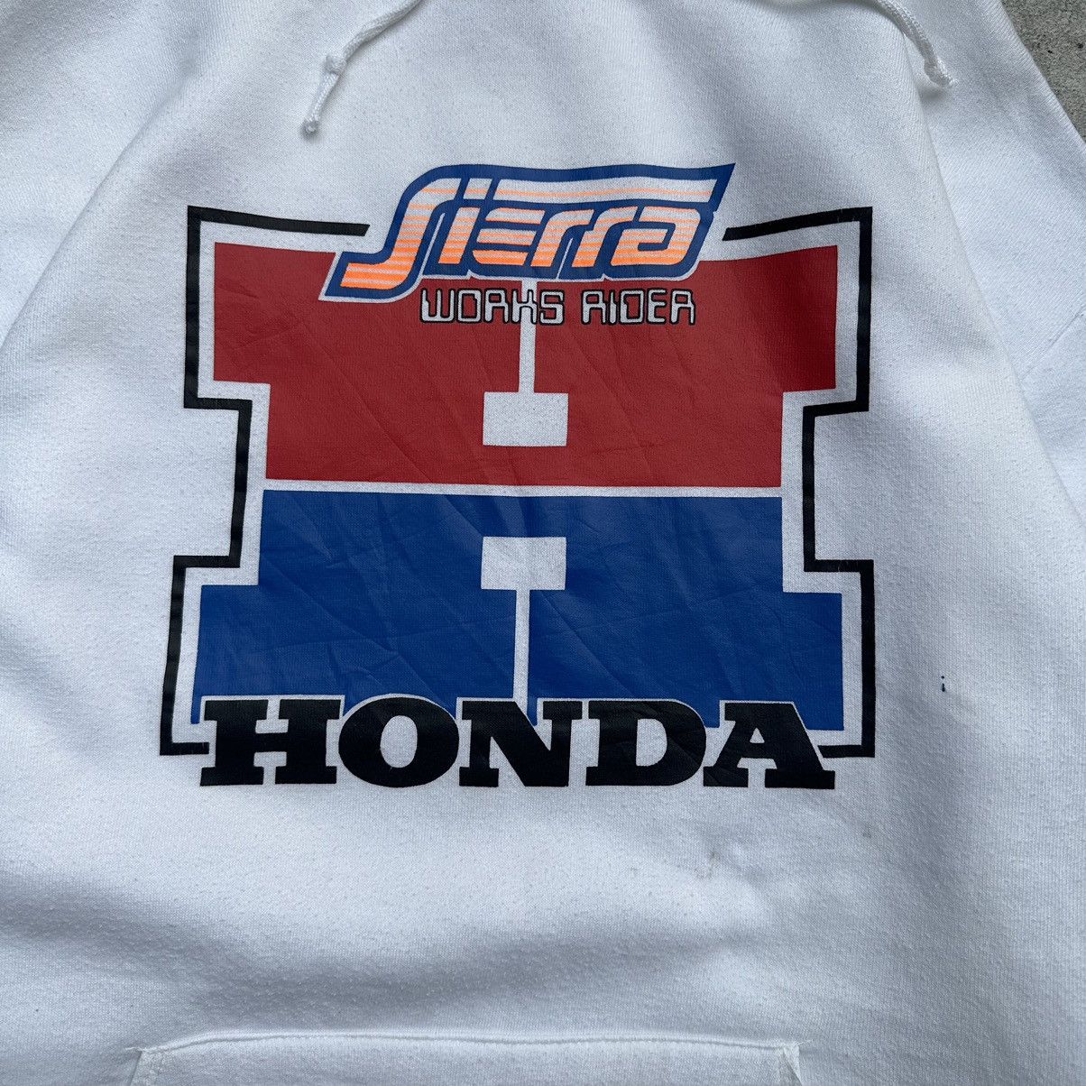 90s Super Weight By Russell x Honda Hoodie Made In USA