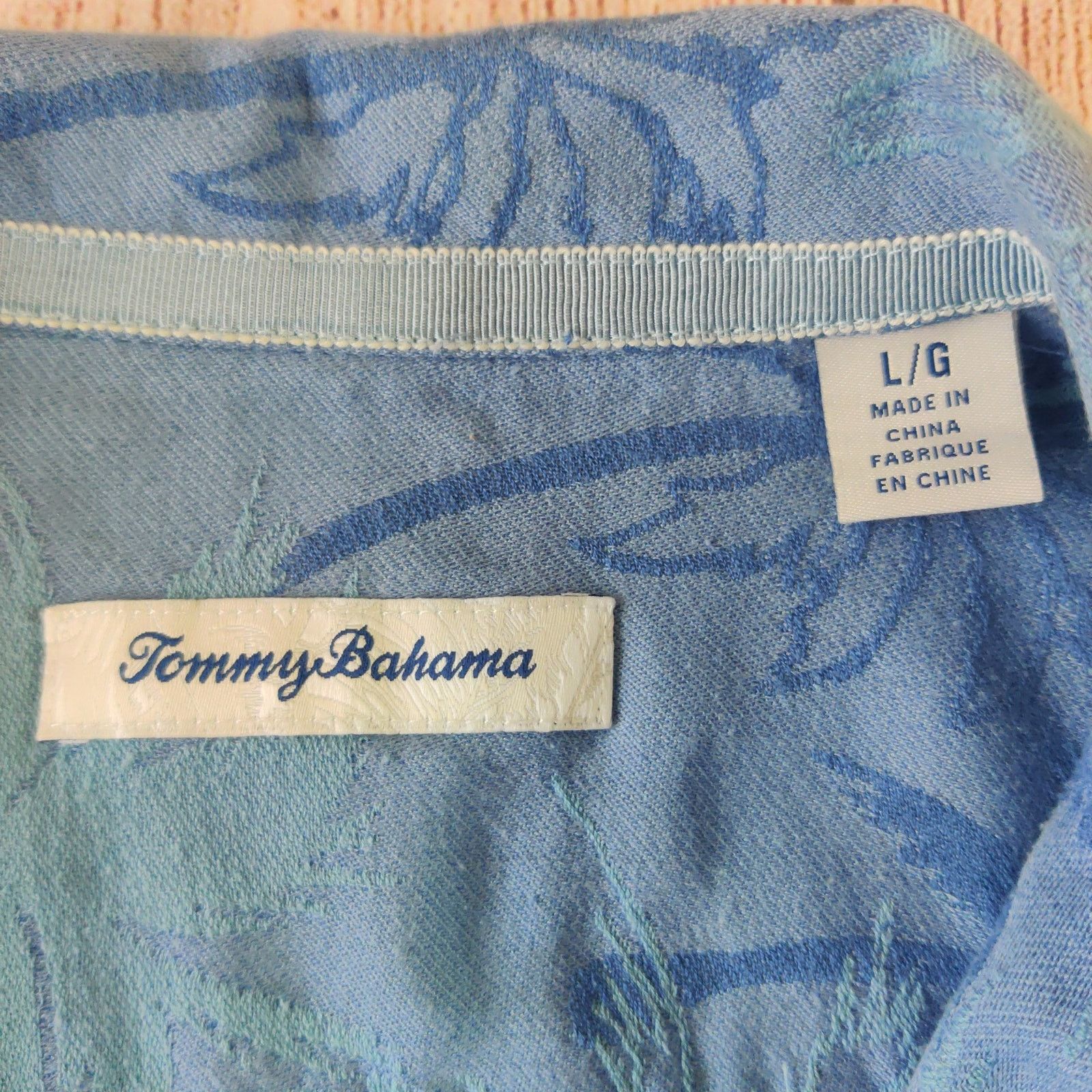 Tommy Bahama Tommy Bahama Palms 100% Silk Short Sleeve Camp Shirt sz L Size US L / EU 52-54 / 3 - 7 Thumbnail