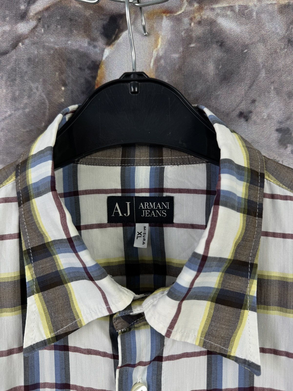 Armani Armani Jeans Men’s Plaid Button Up Shirt Long Sleeve Casual Size US XL / EU 56 / 4 - 6 Thumbnail
