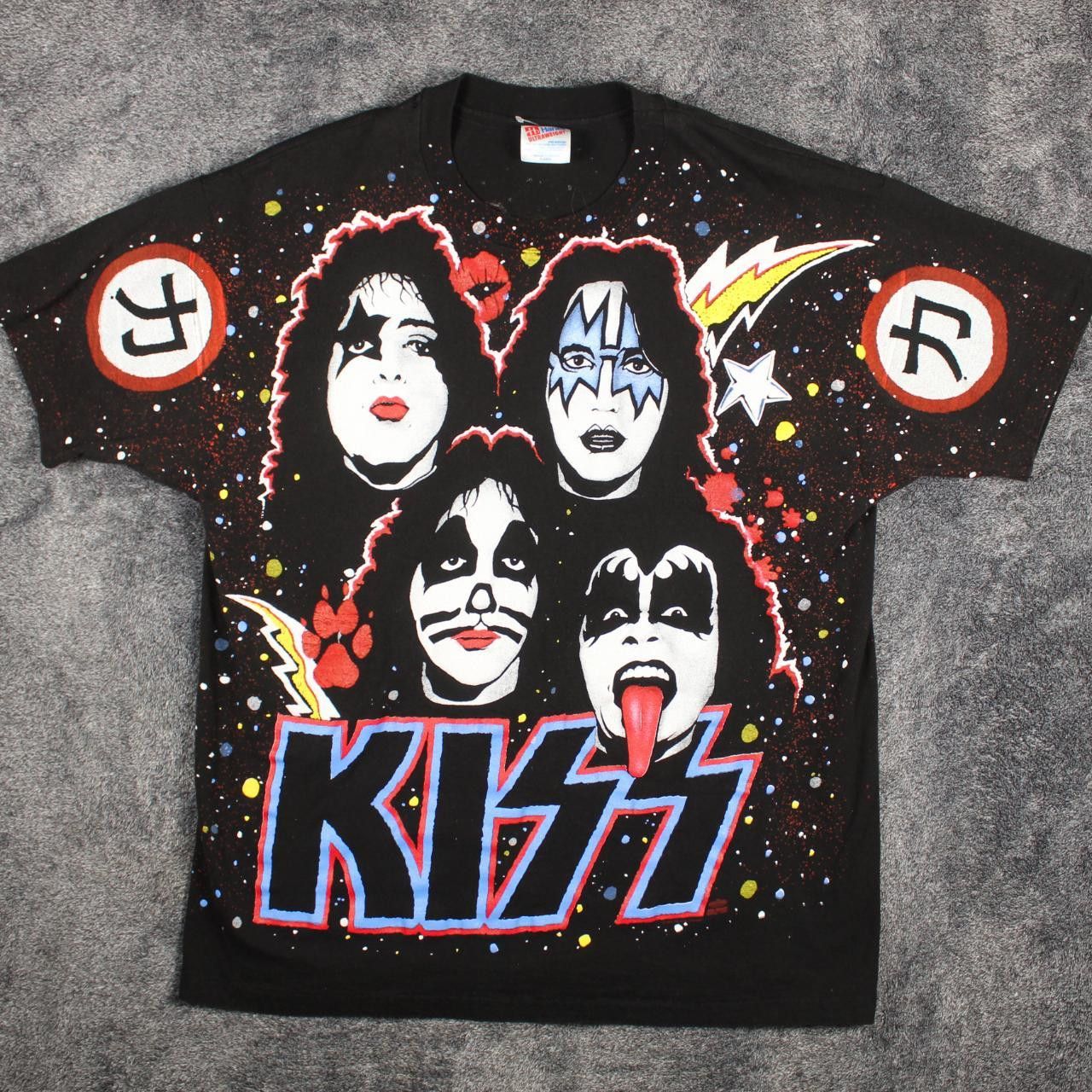 image of Hanes 1992 Kiss Aop Japan Exclusive XL in Otther, Men's